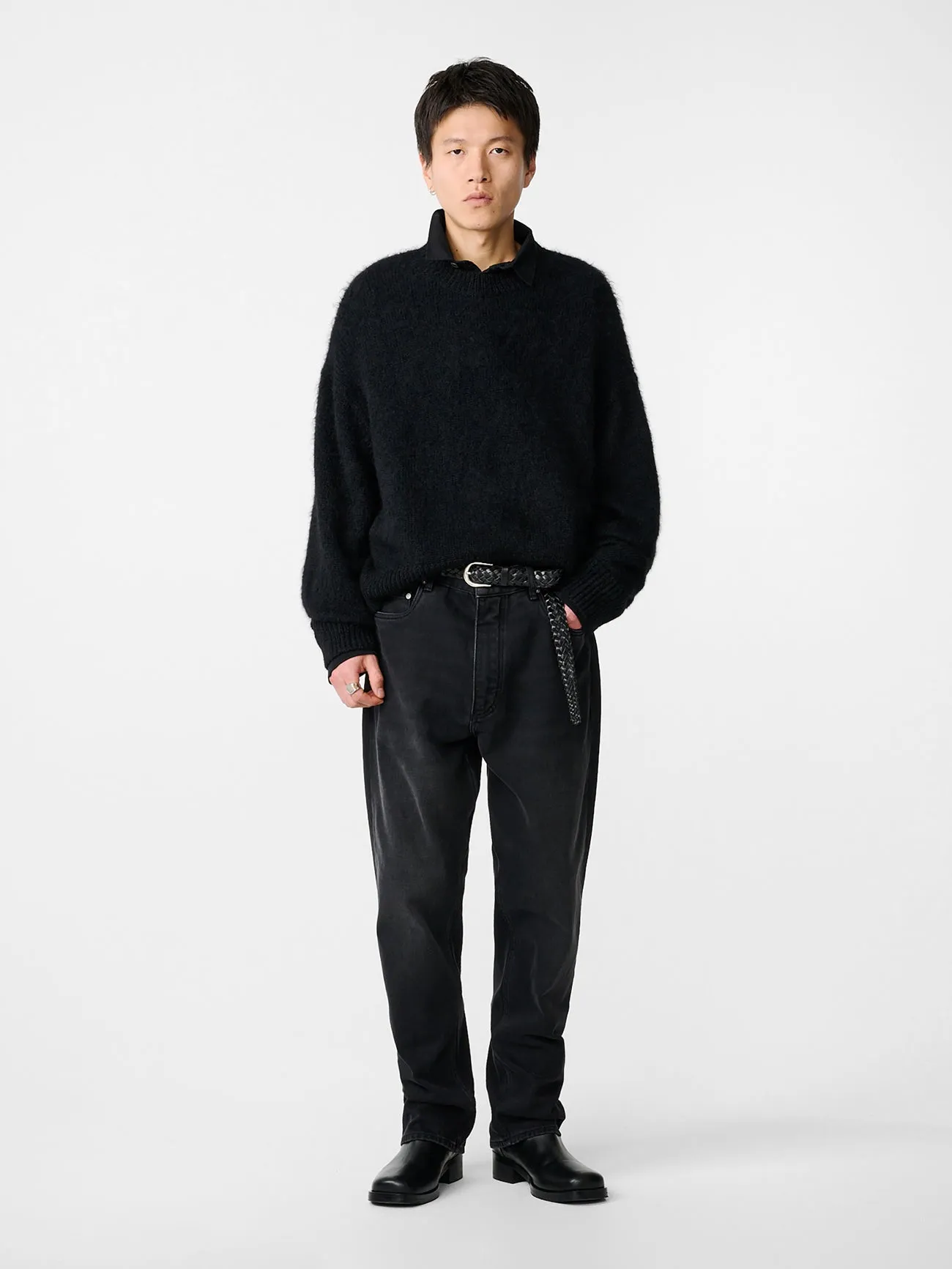 Wynn Knit in Black sold by Studio Nicholson product image thumbnail 3