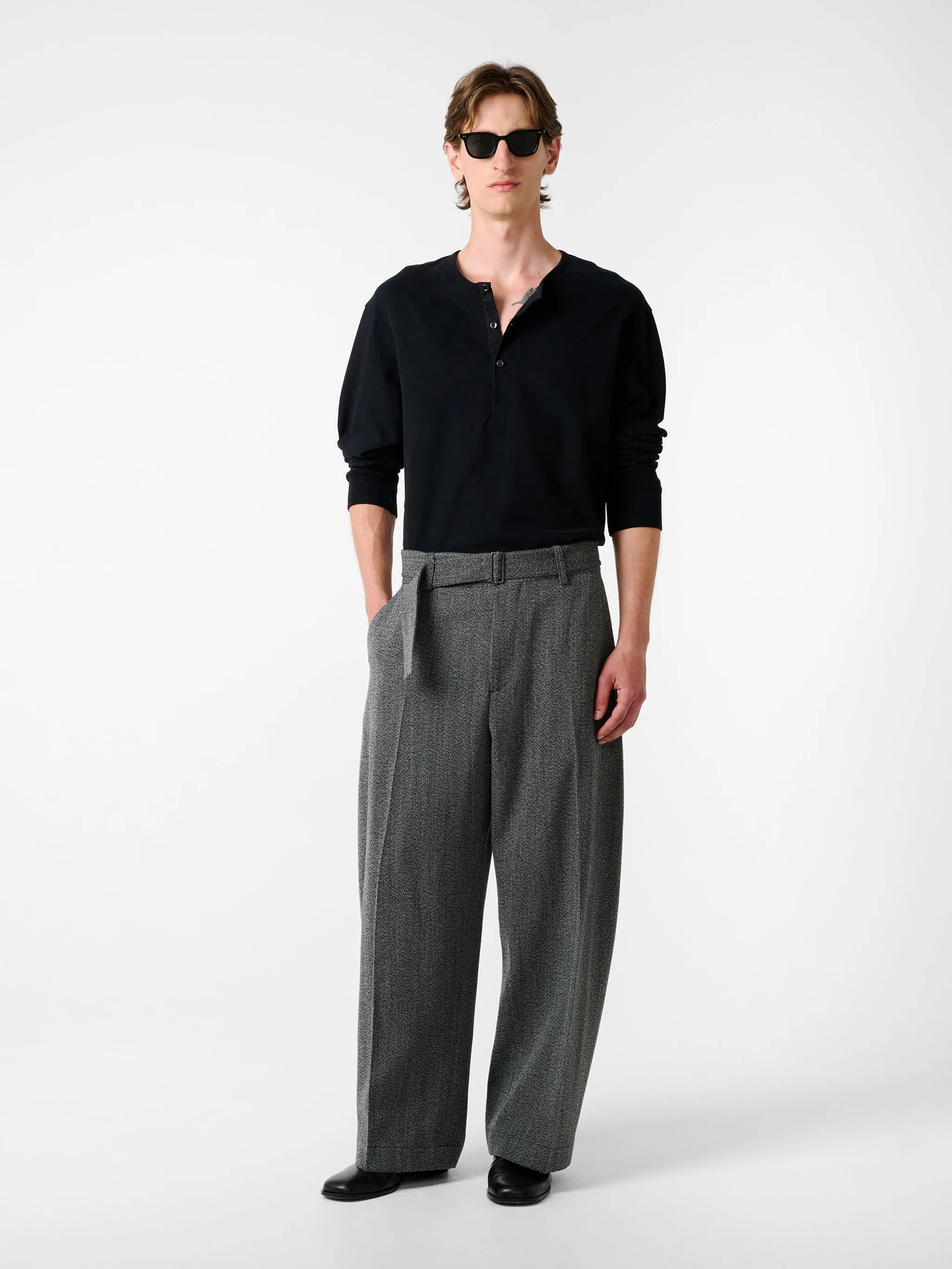 Kuyto Jersey in Black sold by Studio Nicholson