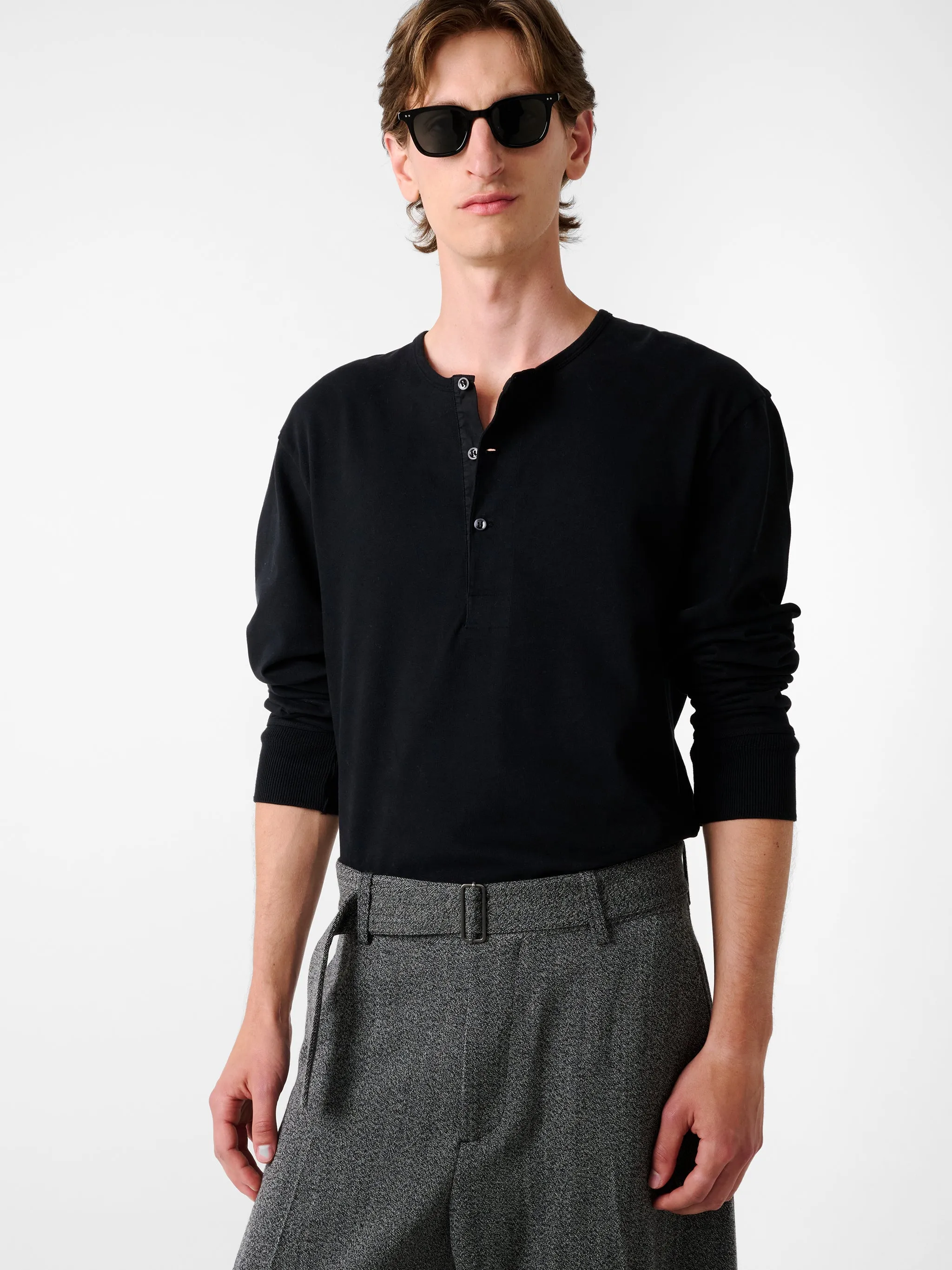 Kuyto Jersey in Black sold by Studio Nicholson product image thumbnail 5