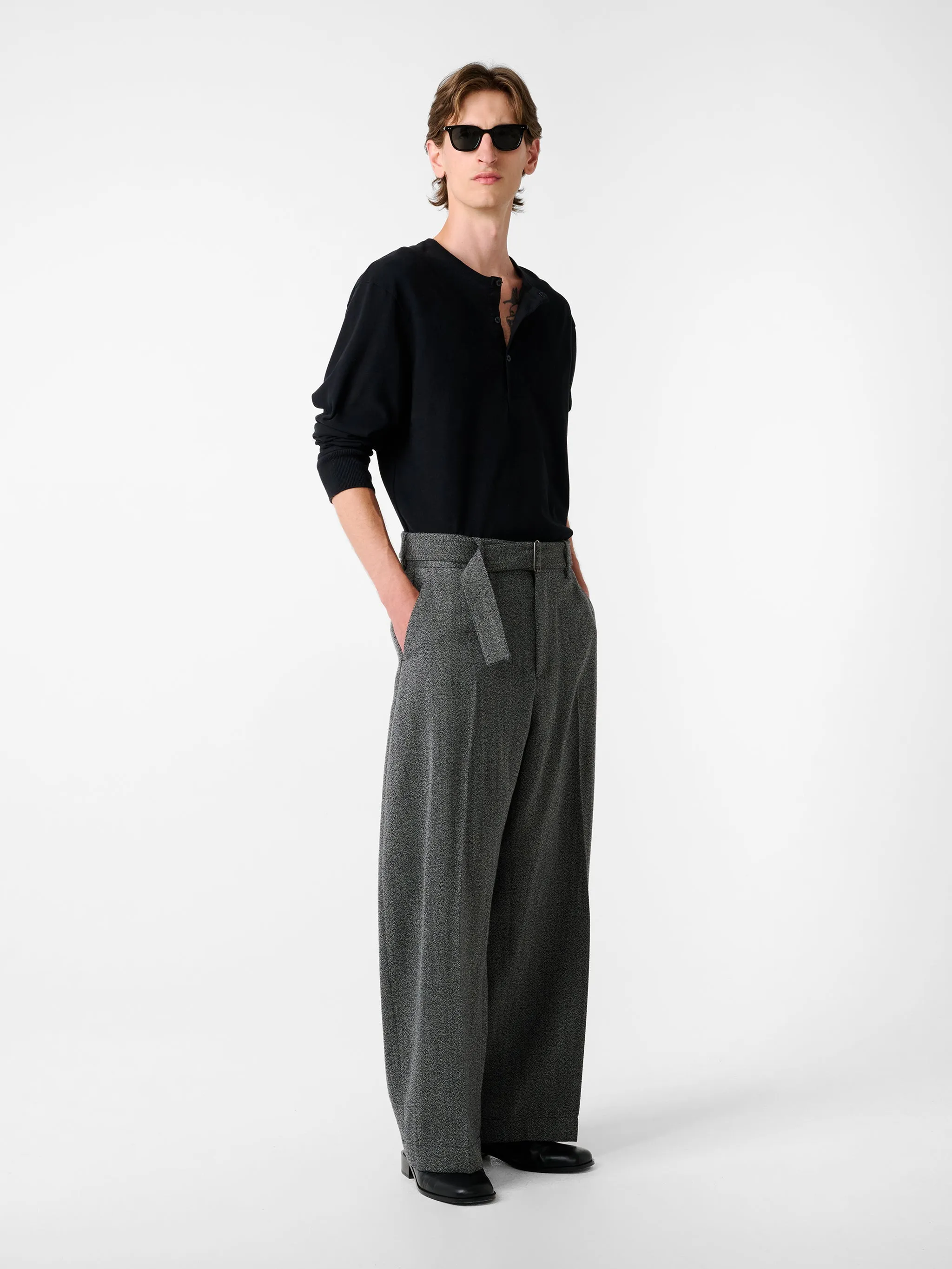 Kuyto Jersey in Black sold by Studio Nicholson product image thumbnail 2