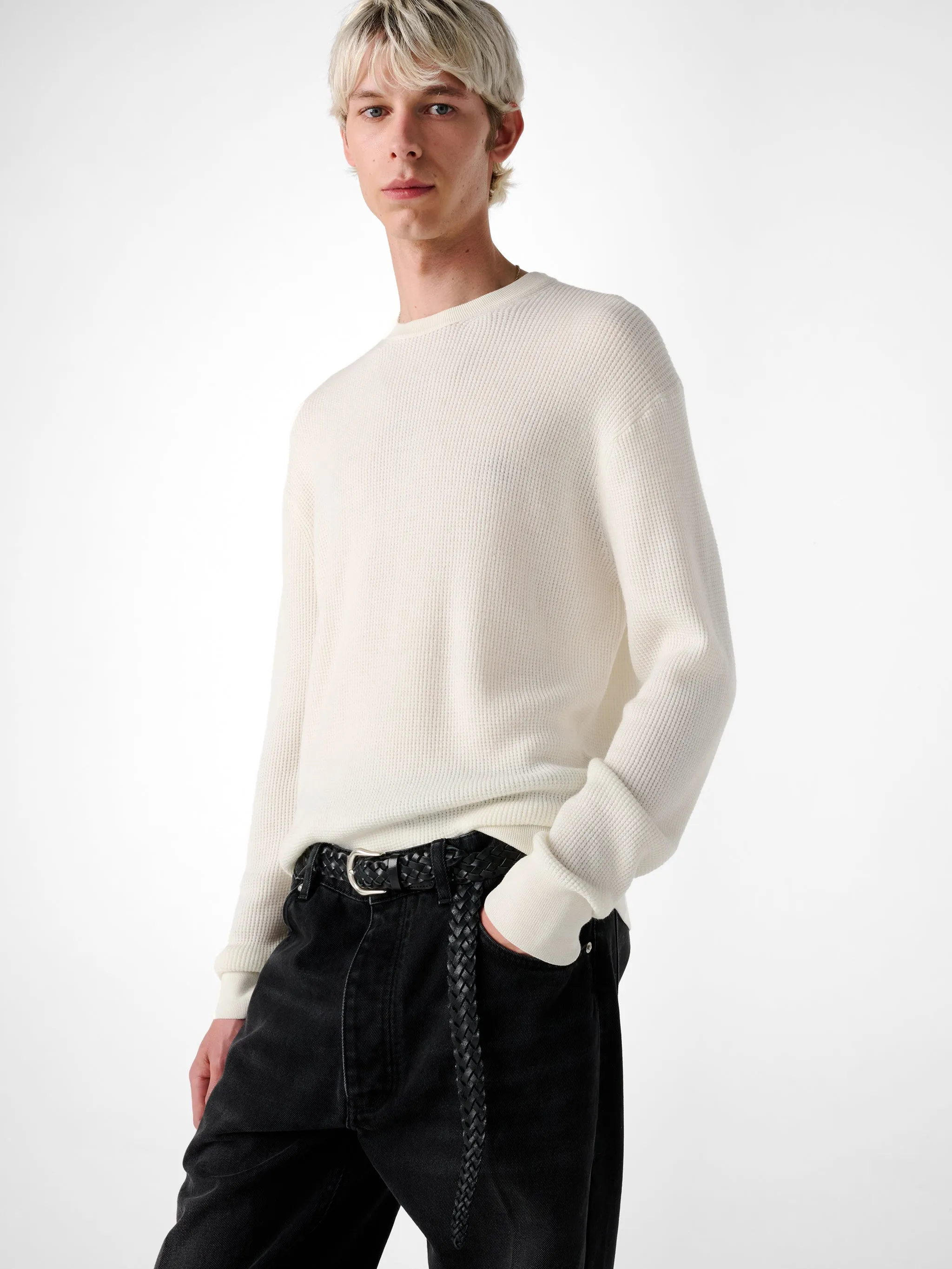 Portland Knit in Parchment sold by Studio Nicholson product image thumbnail 4