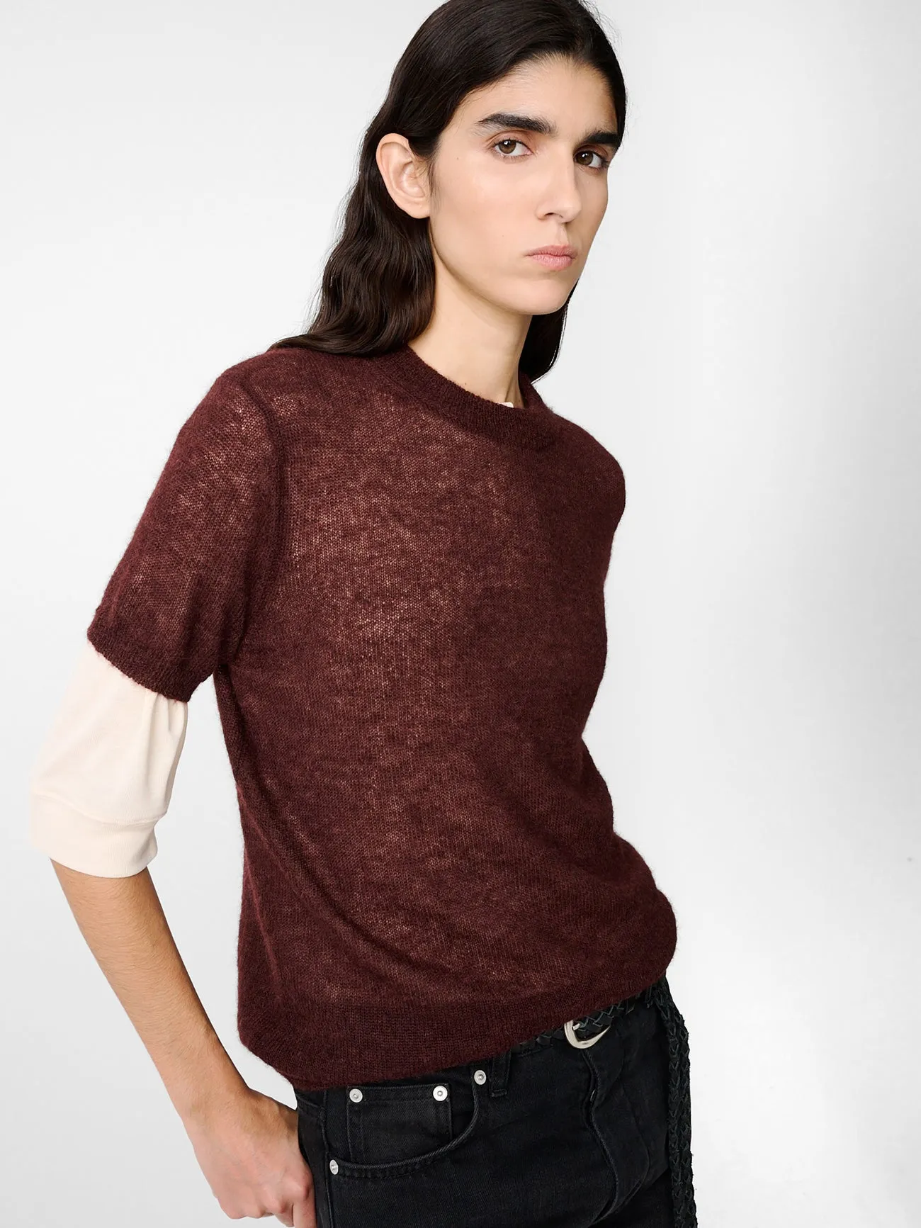 Seren Knit in Mulberry sold by Studio Nicholson product image thumbnail 4