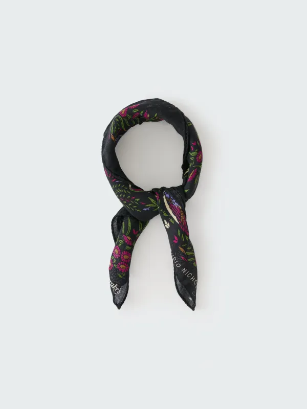 SN x Drake's Pocket Square Scarf in Darkest Navy sold by Studio Nicholson