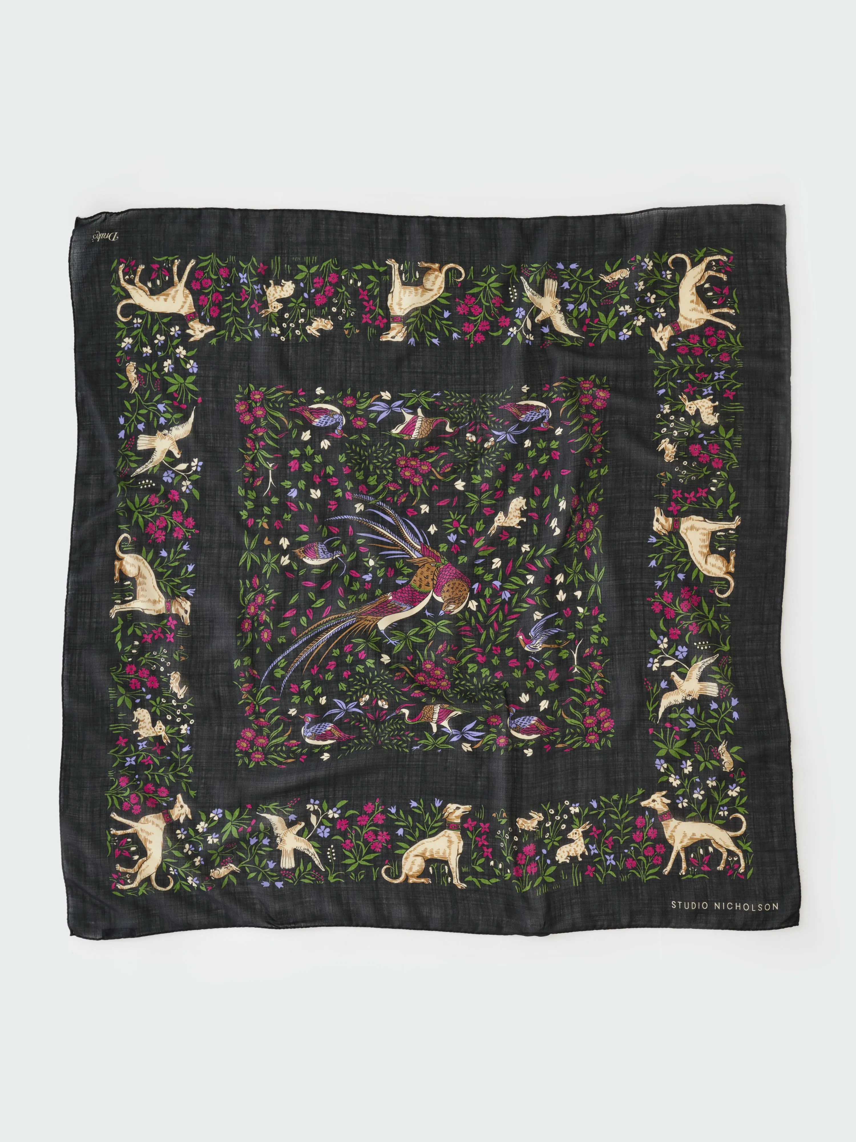 SN x Drake's Scarf in Darkest Navy sold by Studio Nicholson