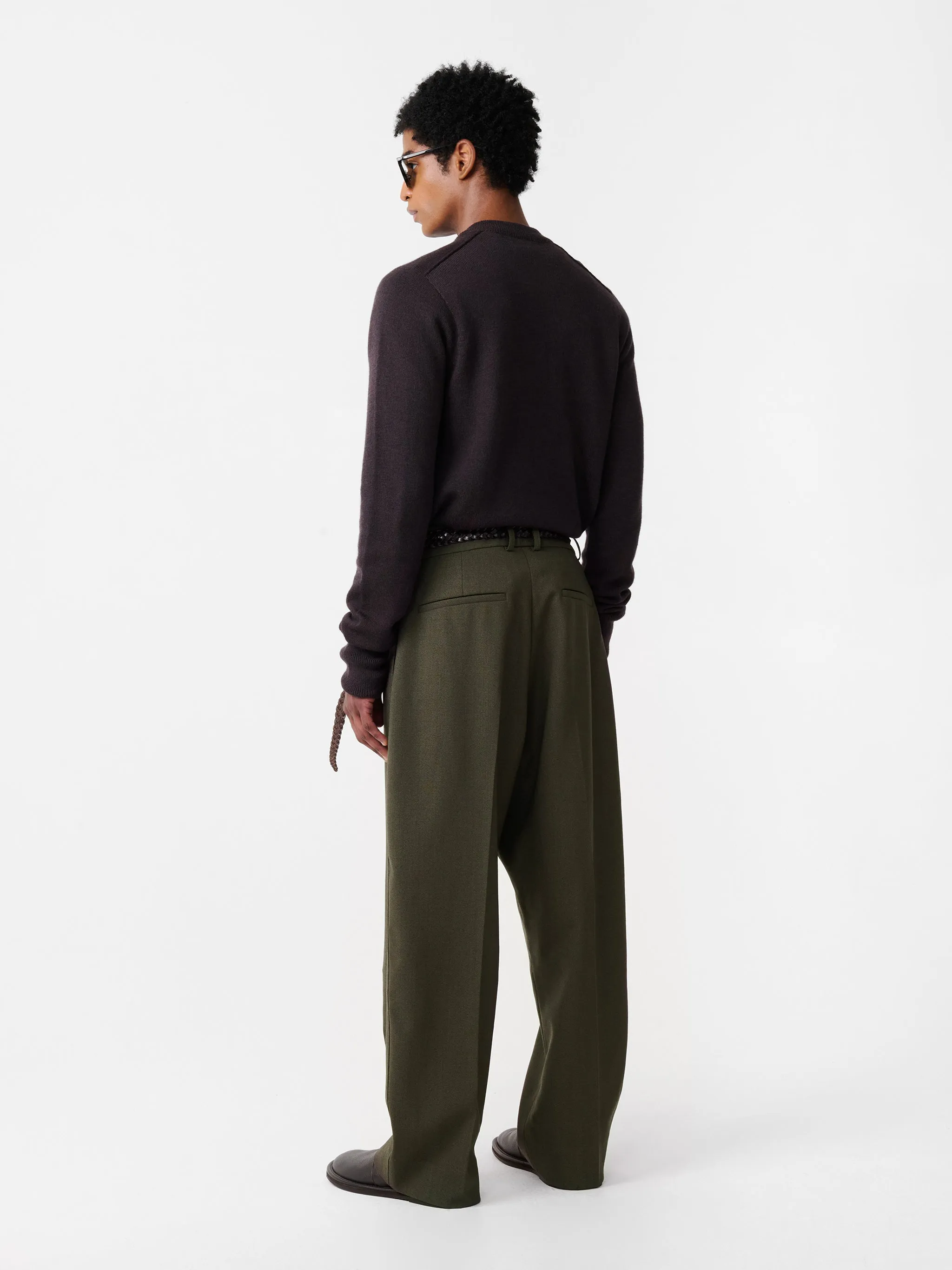Ester Pant in Kelp sold by Studio Nicholson product image thumbnail 3