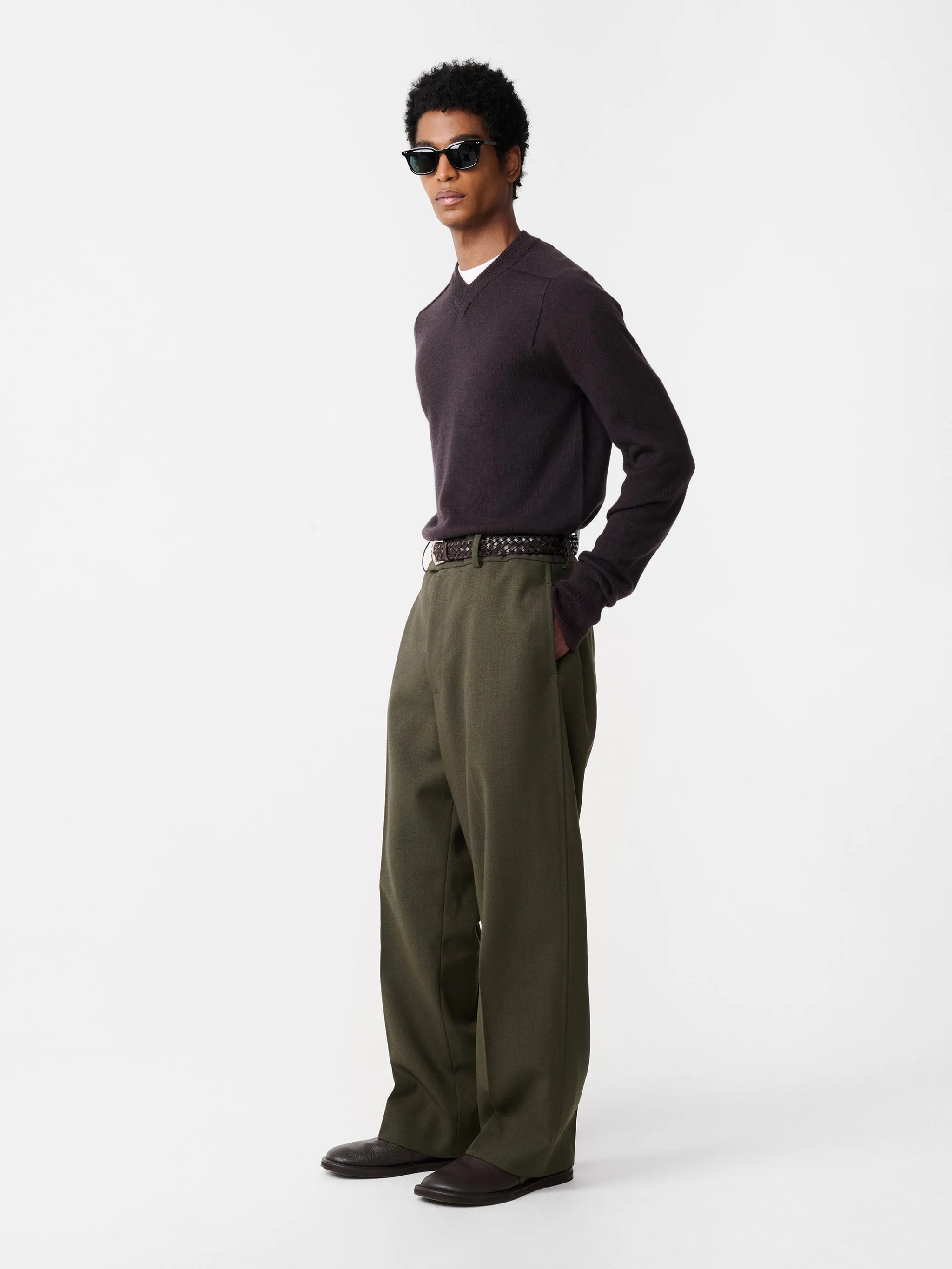Ester Pant in Kelp sold by Studio Nicholson product image thumbnail 2