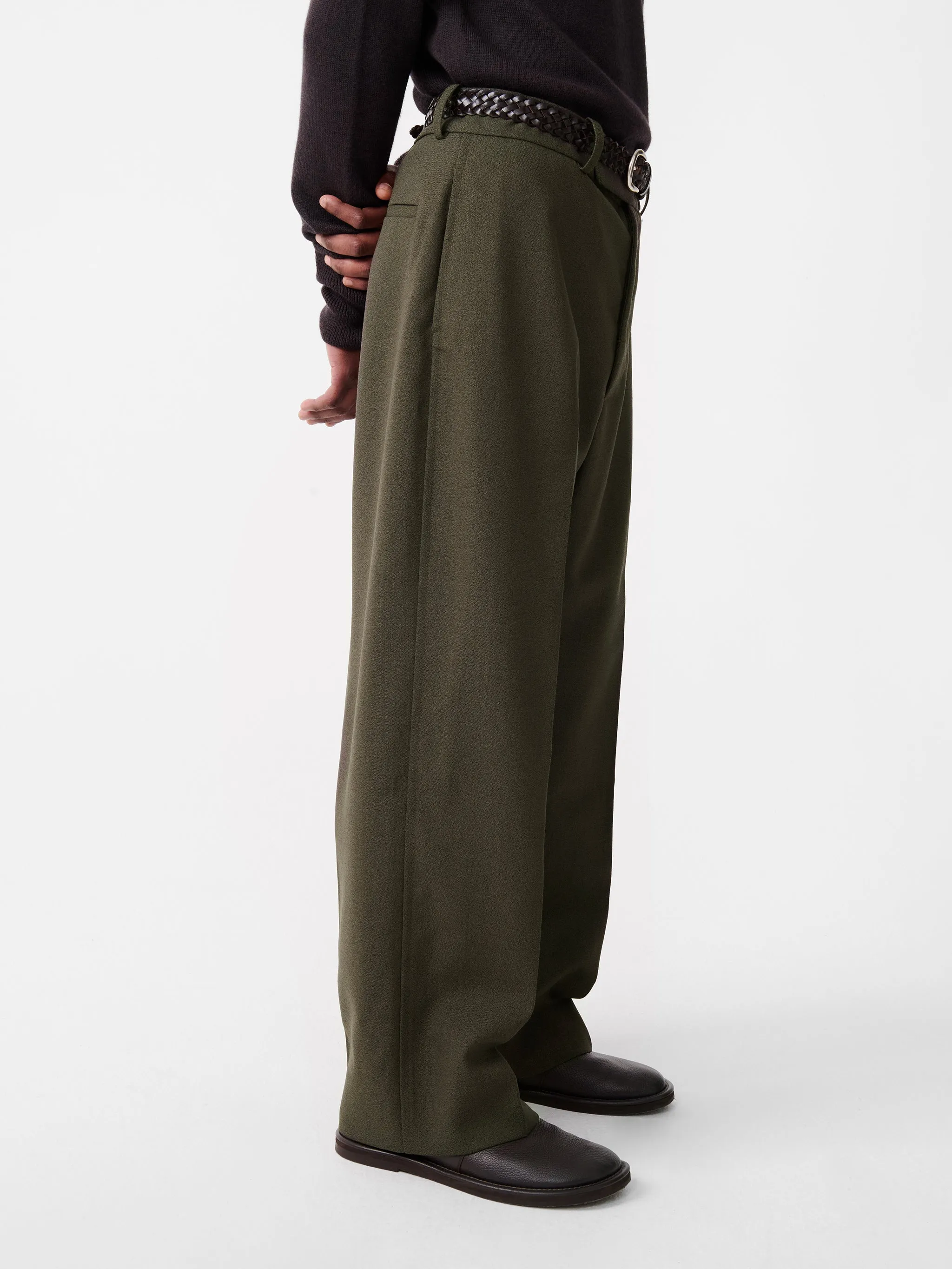 Ester Pant in Kelp sold by Studio Nicholson product image thumbnail 5
