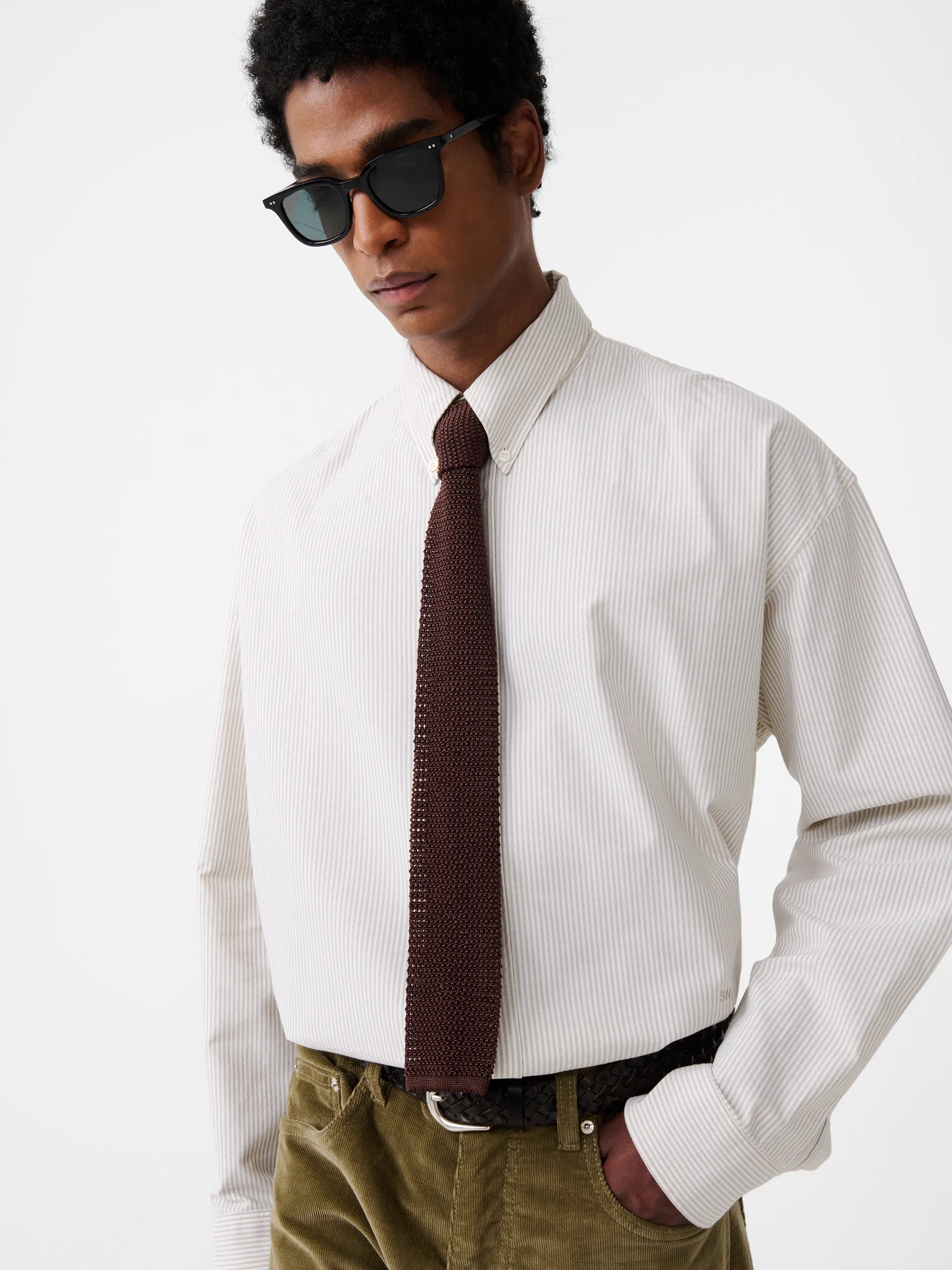 Silk Tie in Espresso sold by Studio Nicholson product image thumbnail 3
