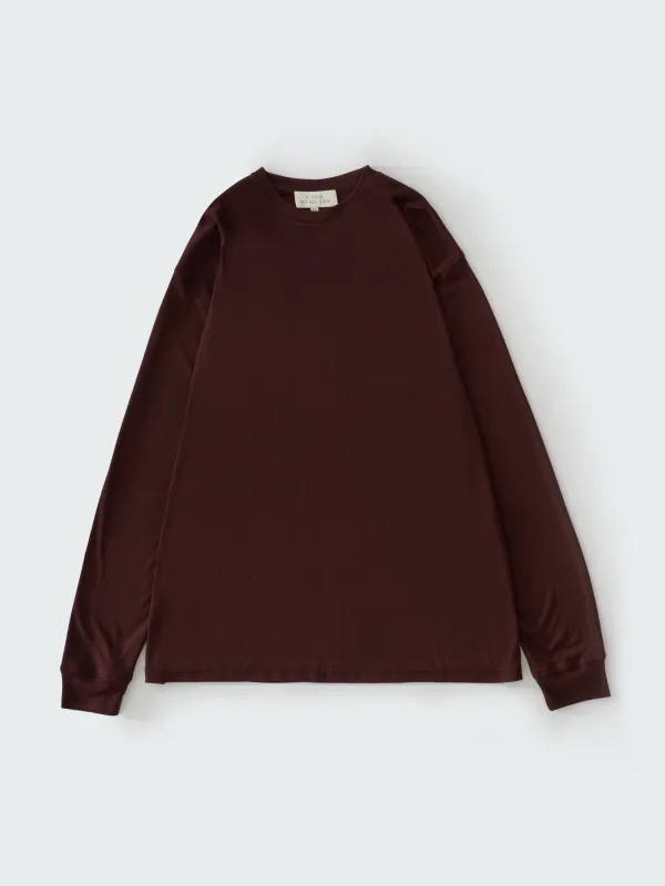 Simmons Lyocell T-Shirt in Rouge made by Studio Nicholson