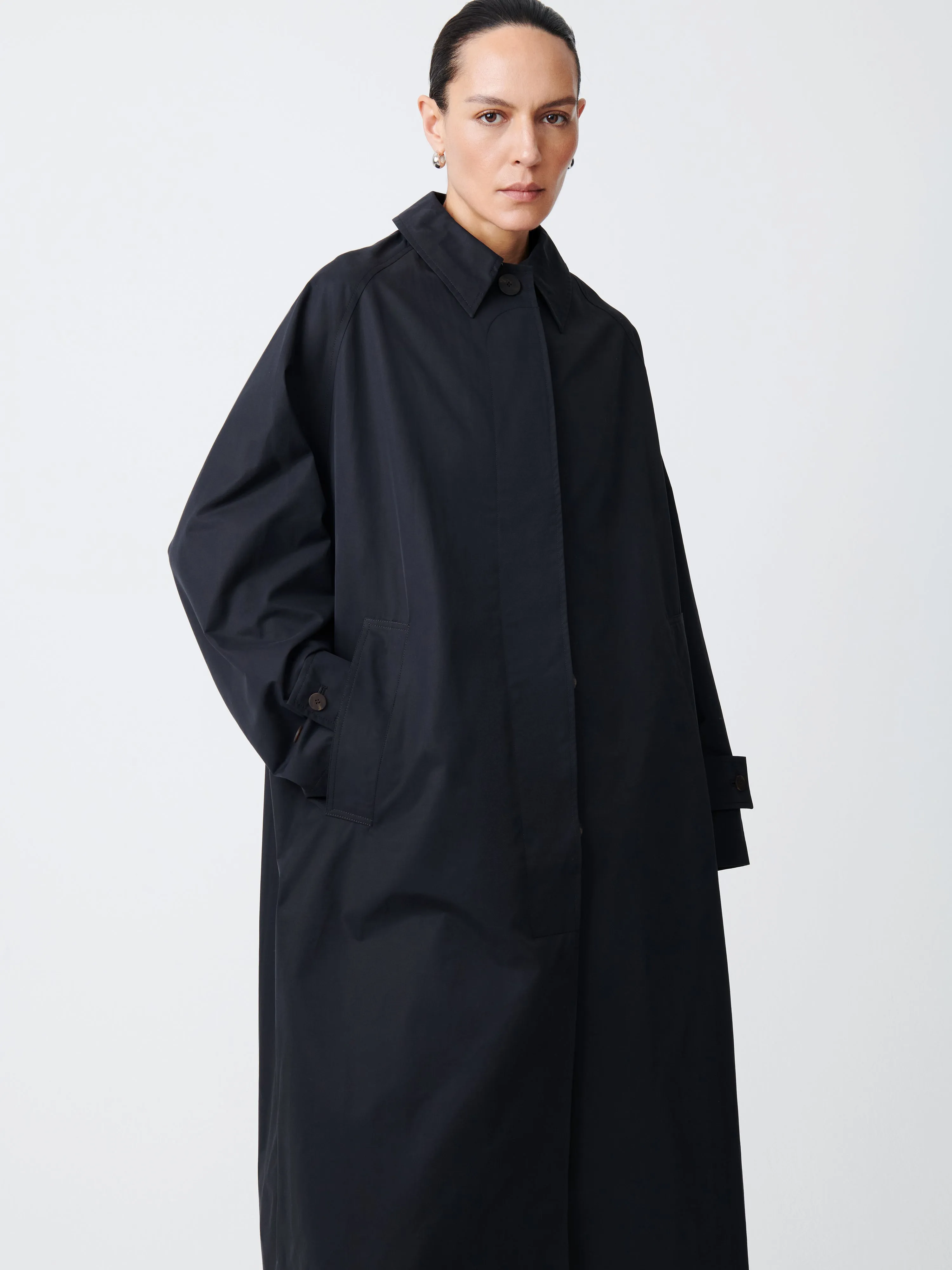 Holin Coat in Black sold by Studio Nicholson product image thumbnail 2
