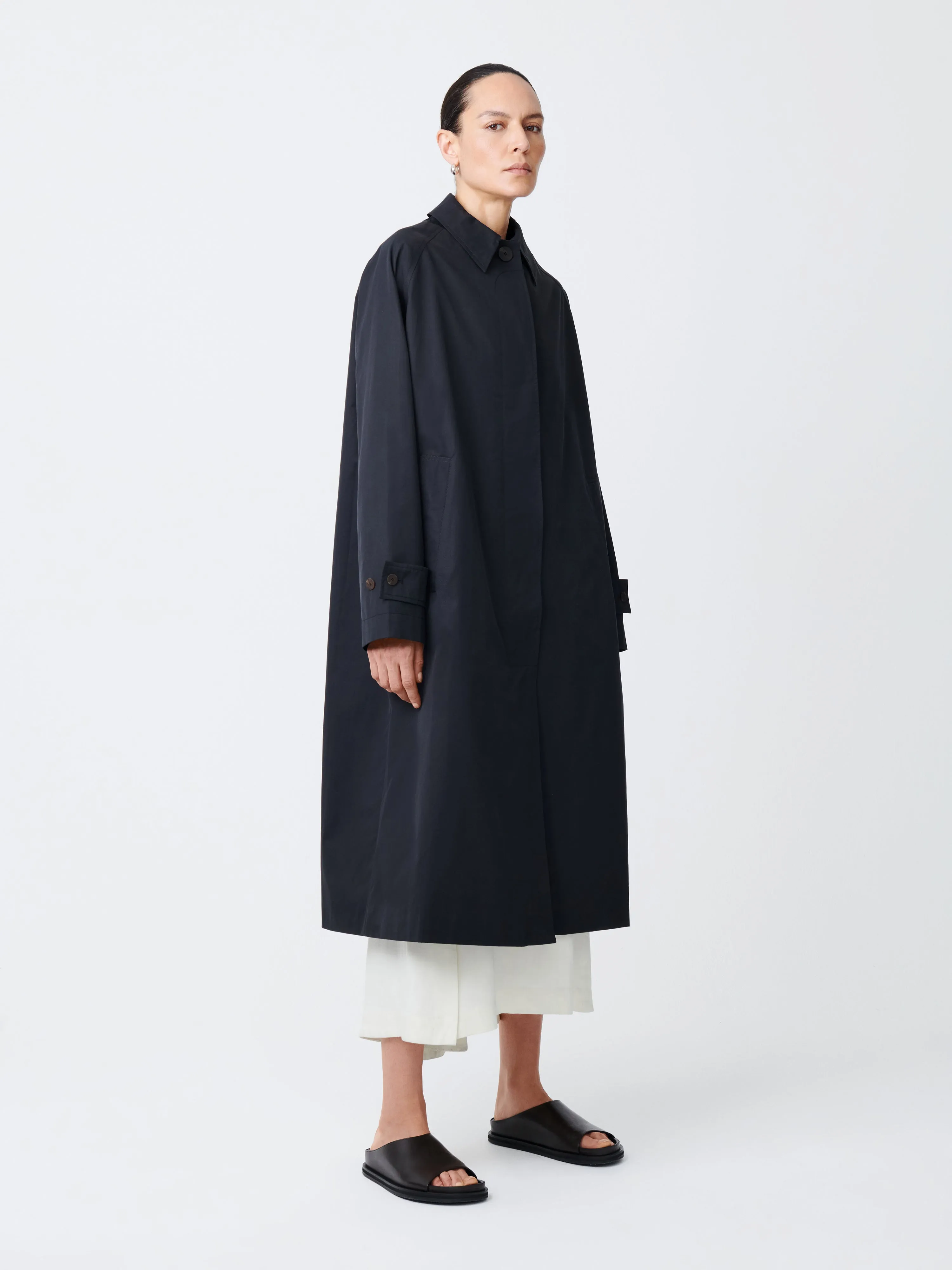 Holin Coat in Black sold by Studio Nicholson product image thumbnail 4