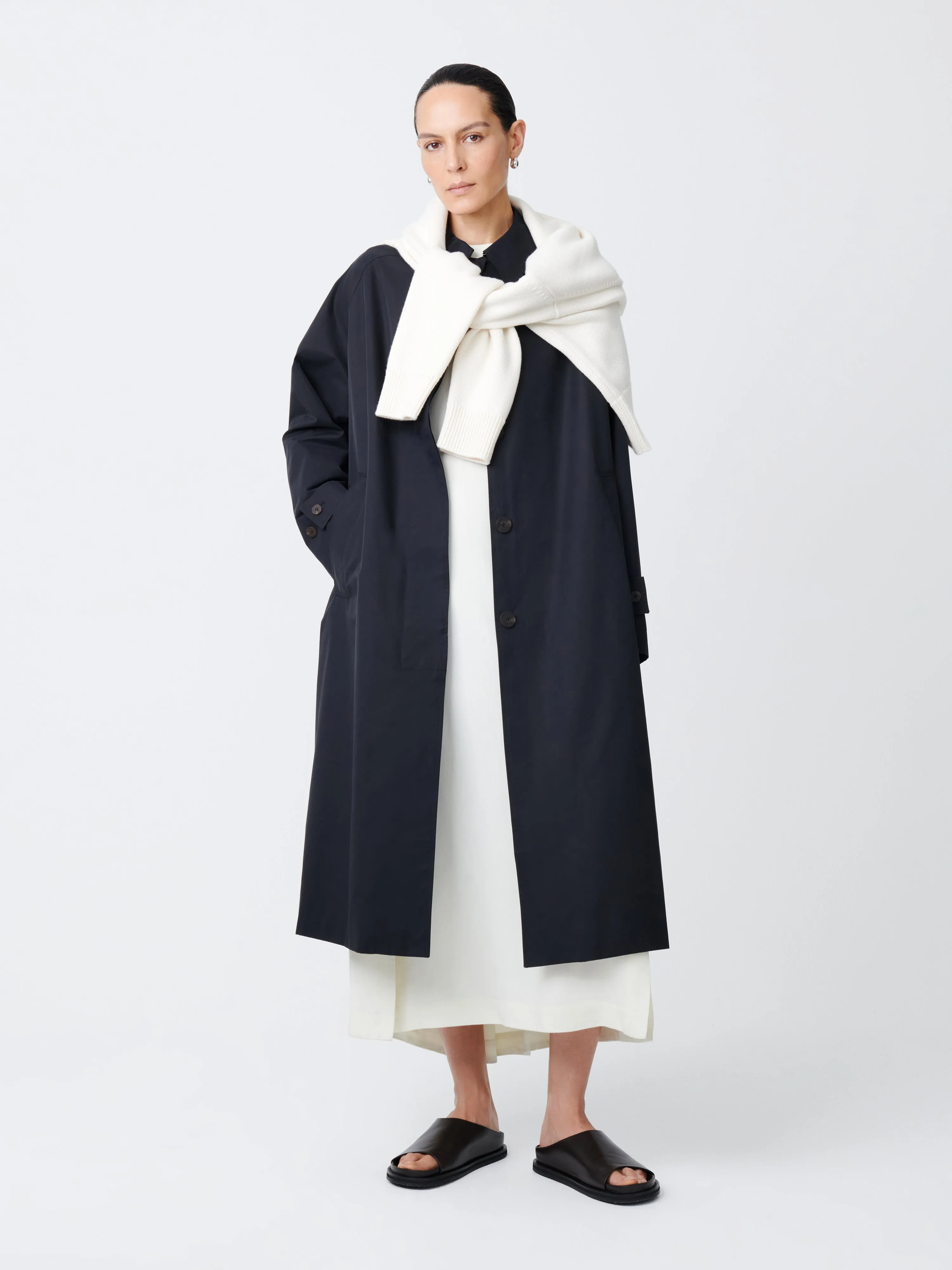 Holin Coat in Black sold by Studio Nicholson product image thumbnail 5
