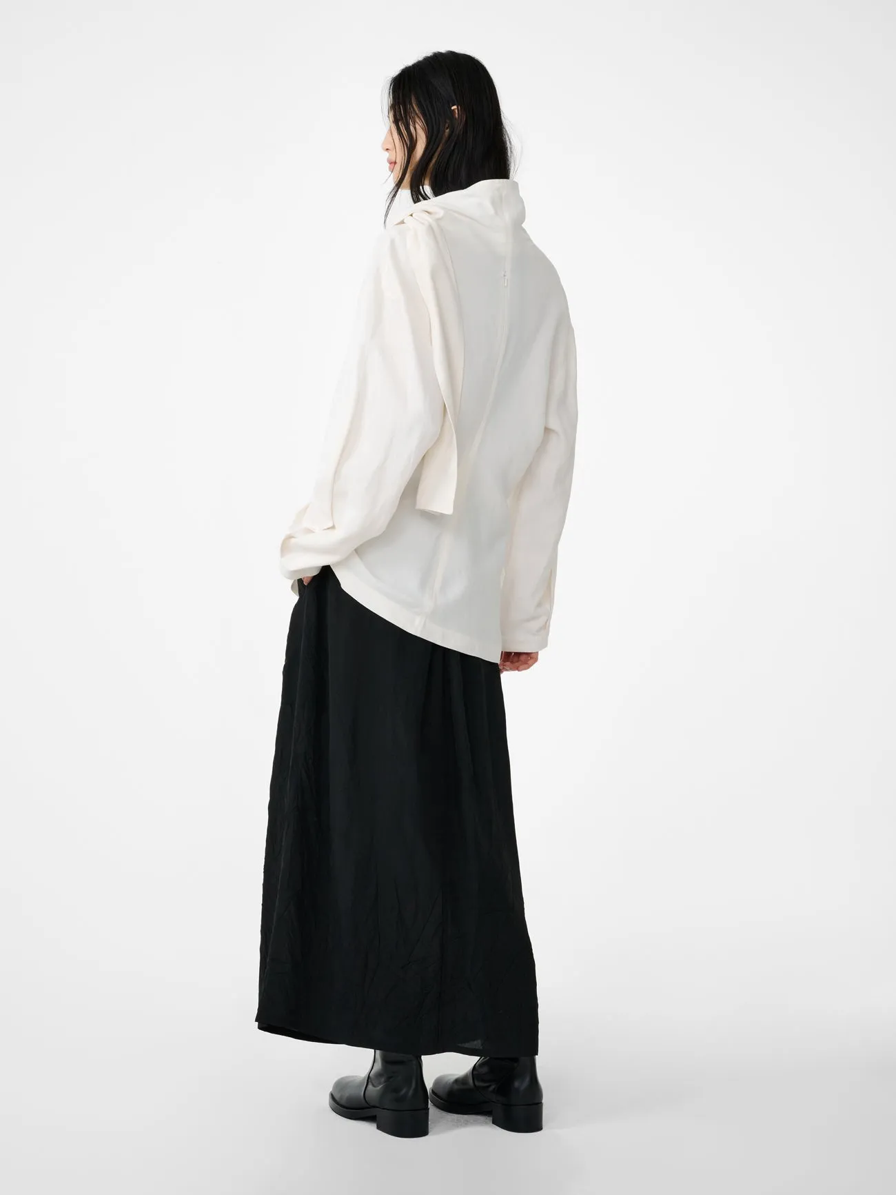 Valery Linen Top in Chalk sold by Studio Nicholson product image thumbnail 5