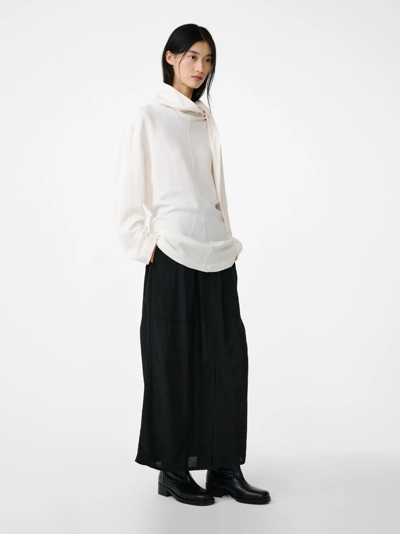 Valery Linen Top in Chalk sold by Studio Nicholson product image thumbnail 2