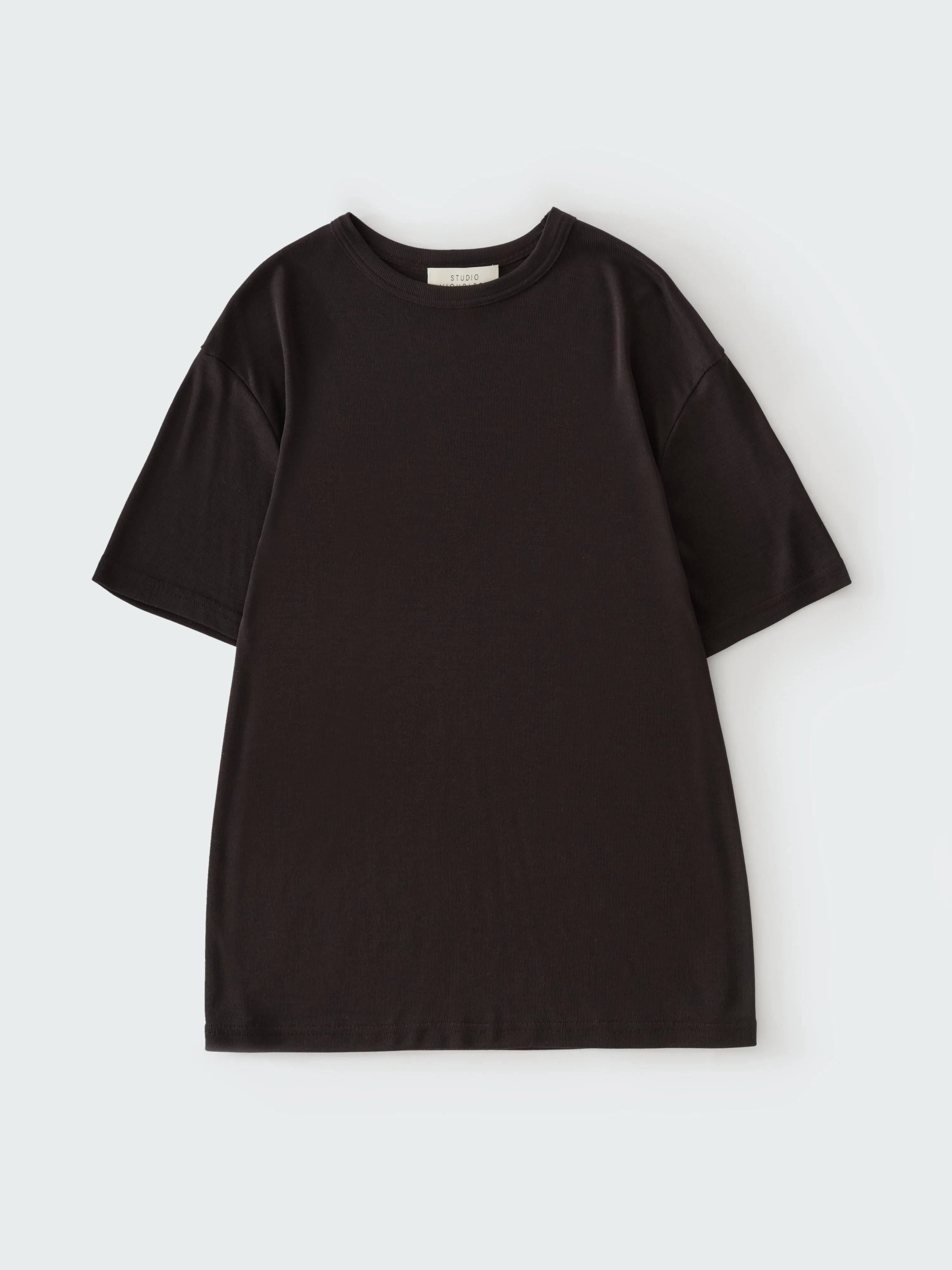 Rond T-Shirt in Black Grape sold by Studio Nicholson product image thumbnail 5