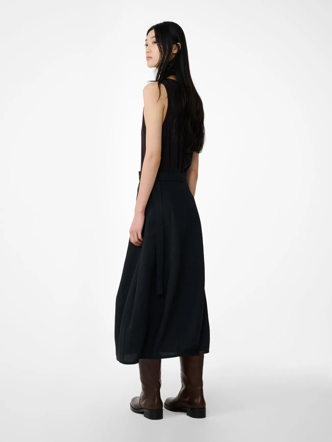 Orcha Skirt in Black Grape sold by Studio Nicholson product image thumbnail 4