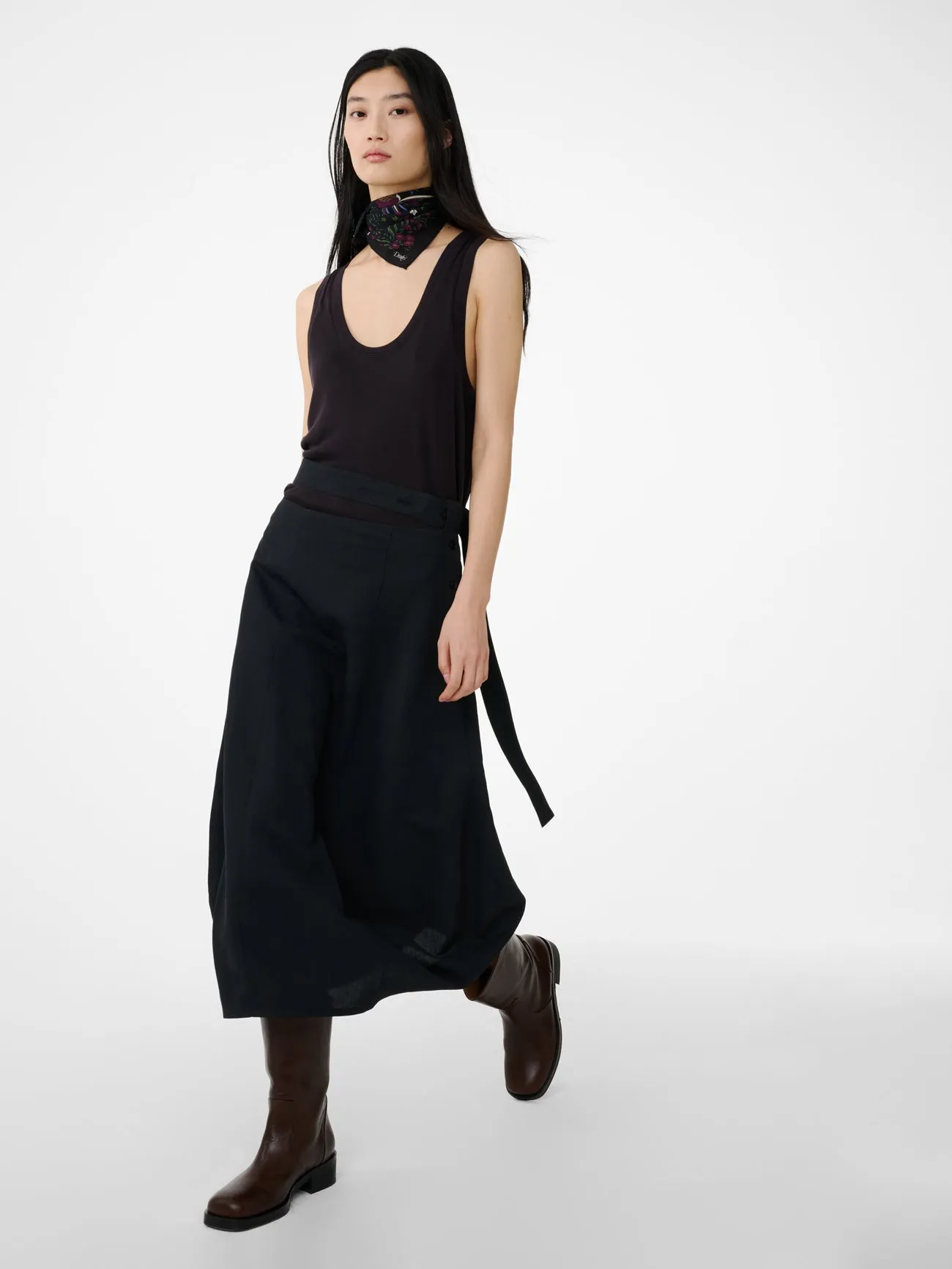 Orcha Skirt in Black Grape sold by Studio Nicholson product image thumbnail 3