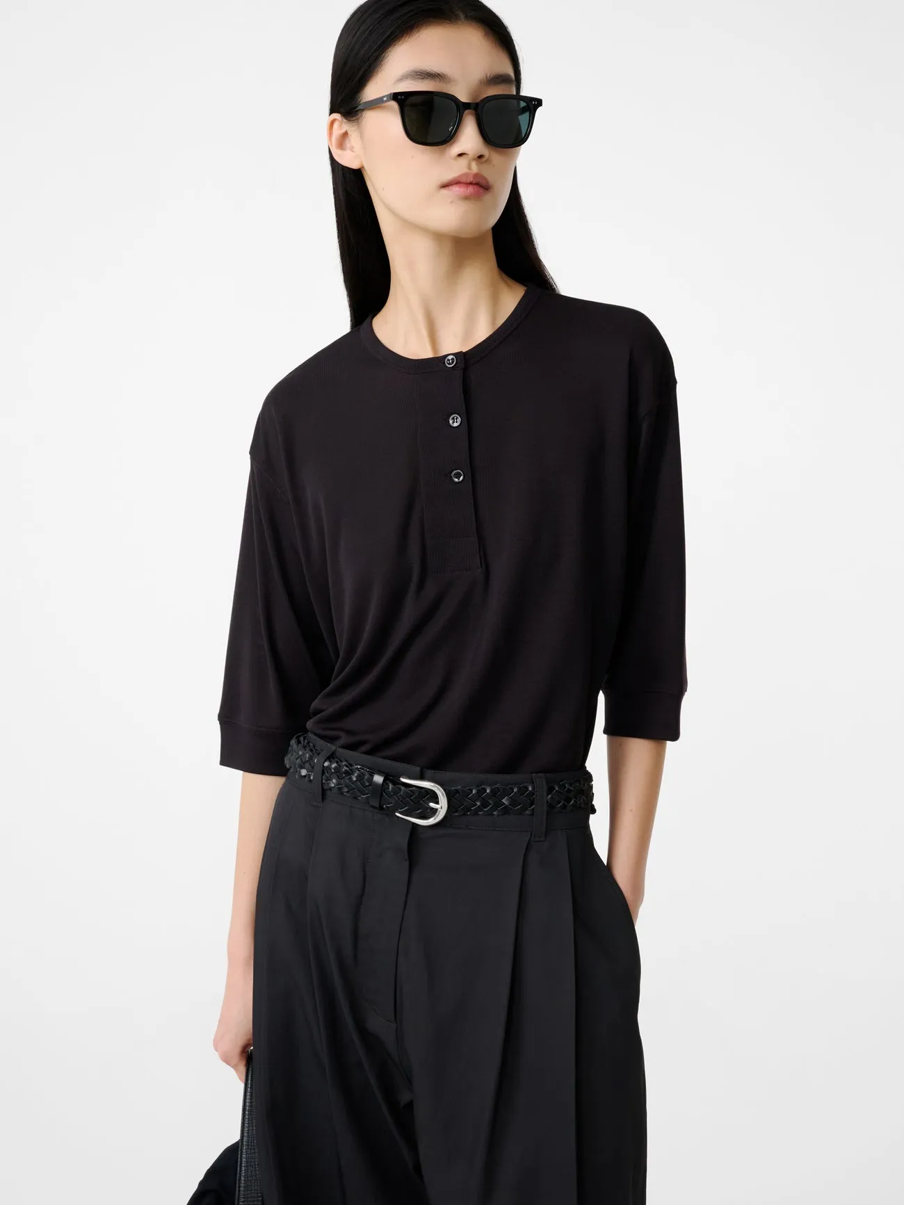 Lorem Jersey in Black Grape sold by Studio Nicholson product image thumbnail 5