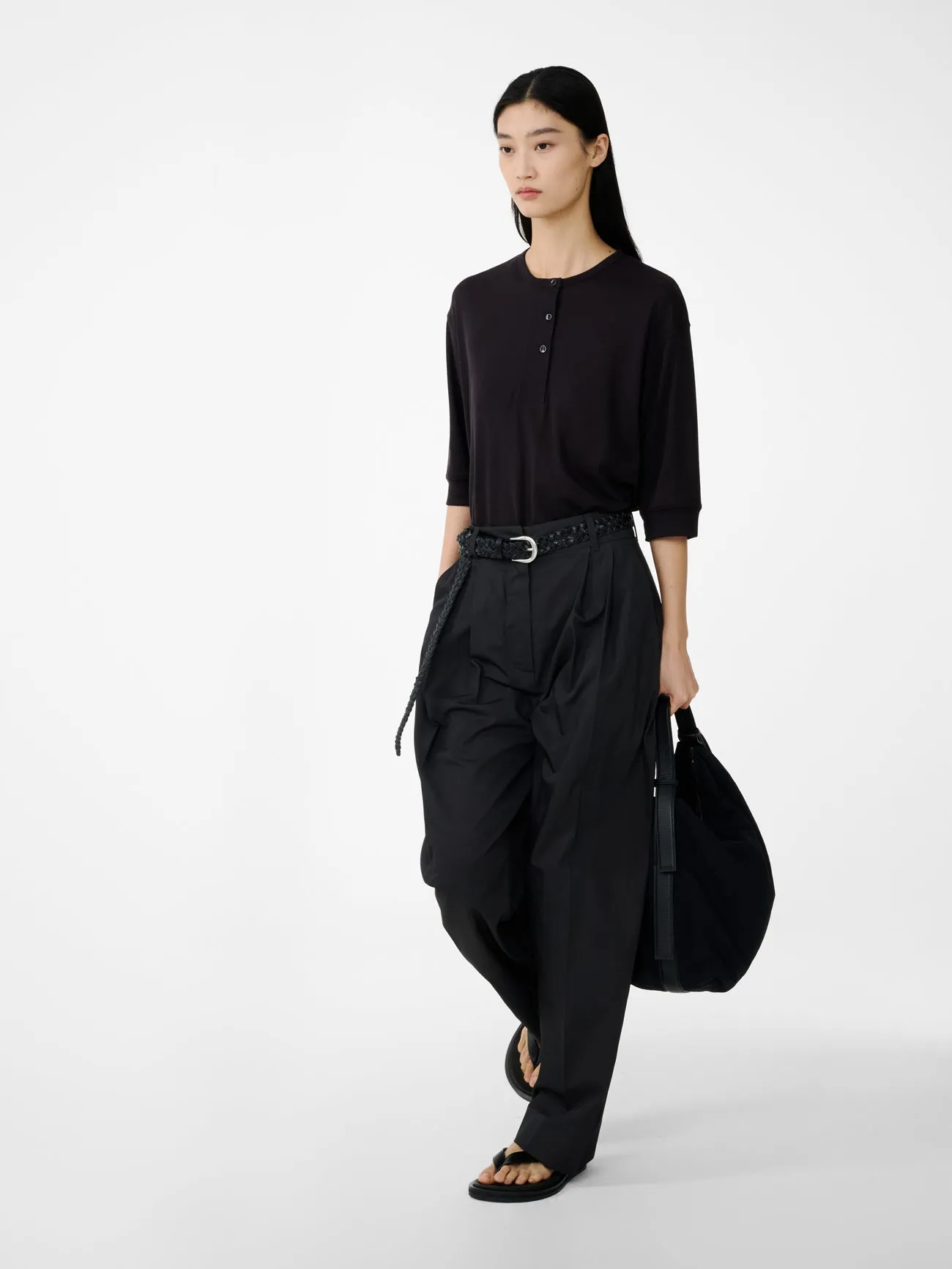 Lorem Jersey in Black Grape sold by Studio Nicholson product image thumbnail 3