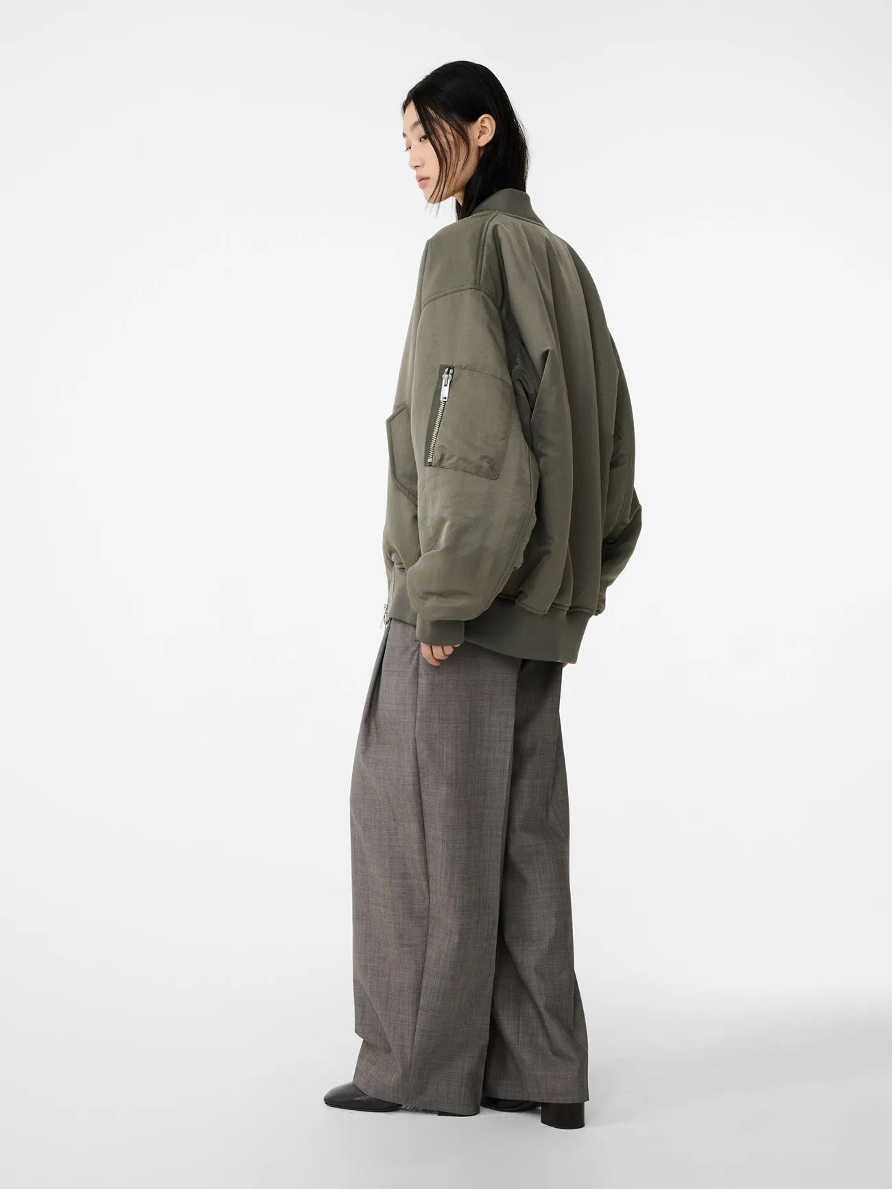 Lira Pant in Warm Grey sold by Studio Nicholson product image thumbnail 4