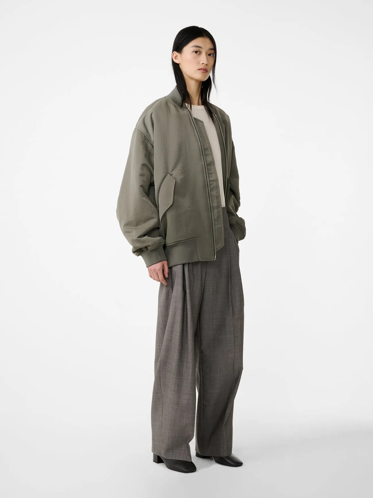 Lira Pant in Warm Grey sold by Studio Nicholson product image thumbnail 2
