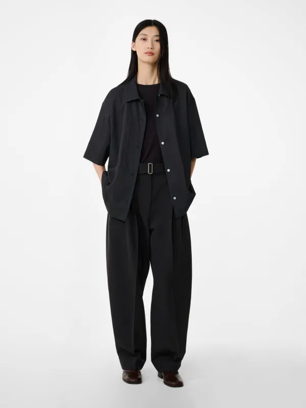 Delos Viscose Shirt in Coal made by Studio Nicholson