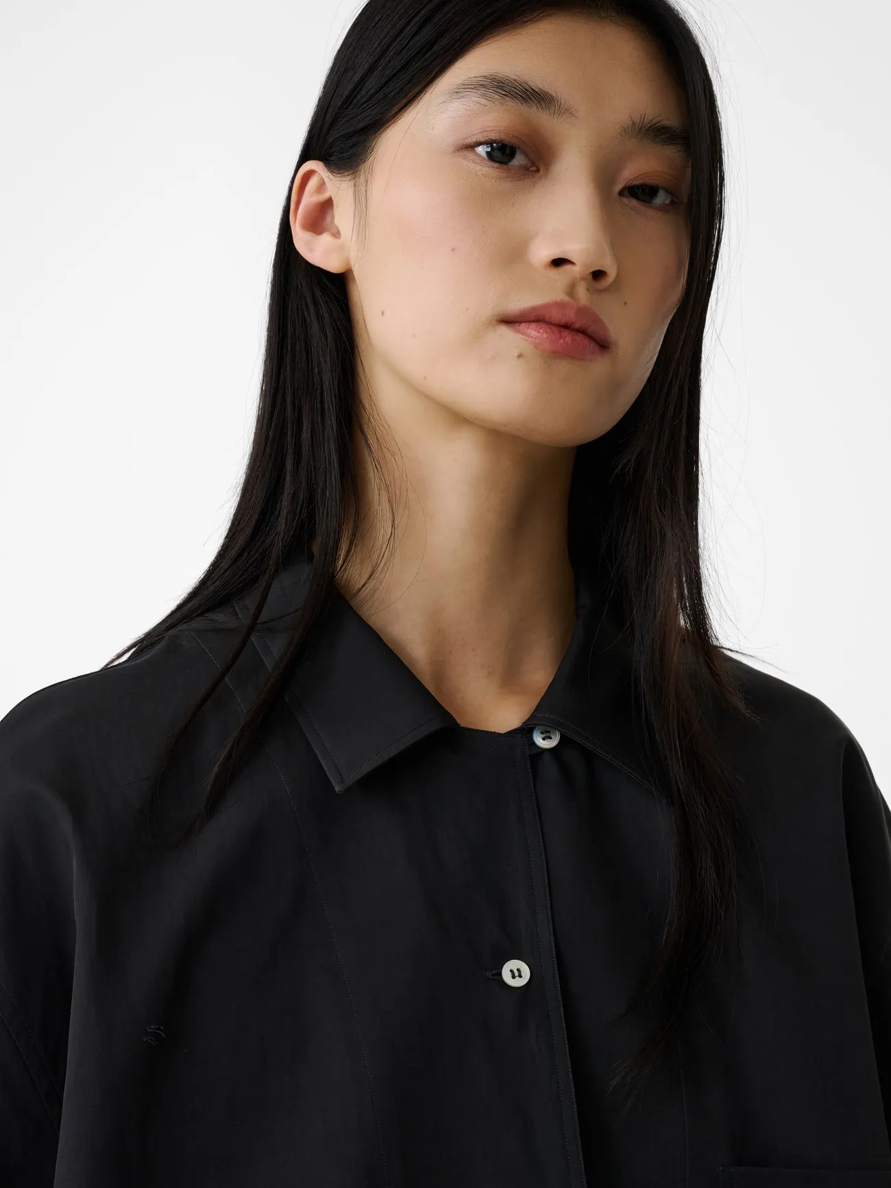 Delos Viscose Shirt in Coal sold by Studio Nicholson product image thumbnail 5