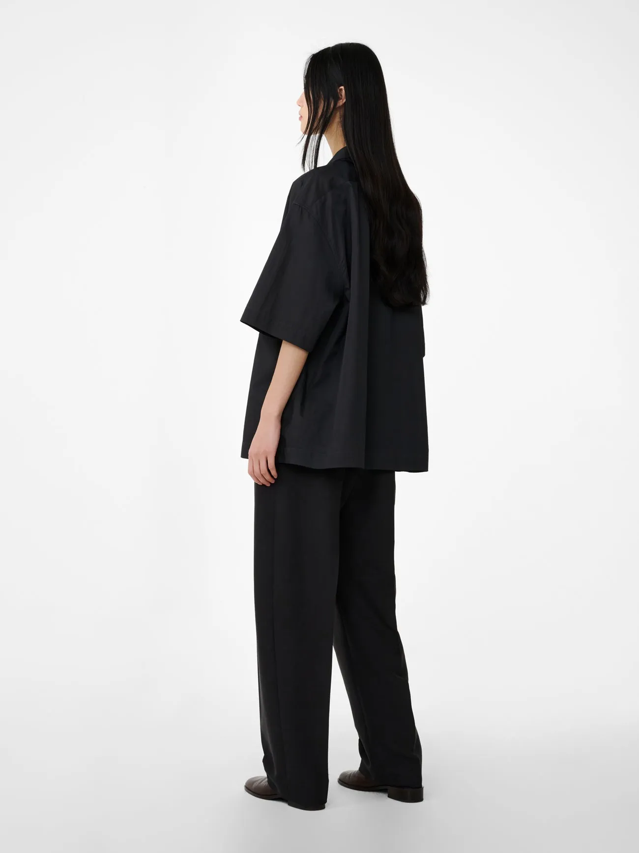 Delos Viscose Shirt in Coal sold by Studio Nicholson product image thumbnail 3