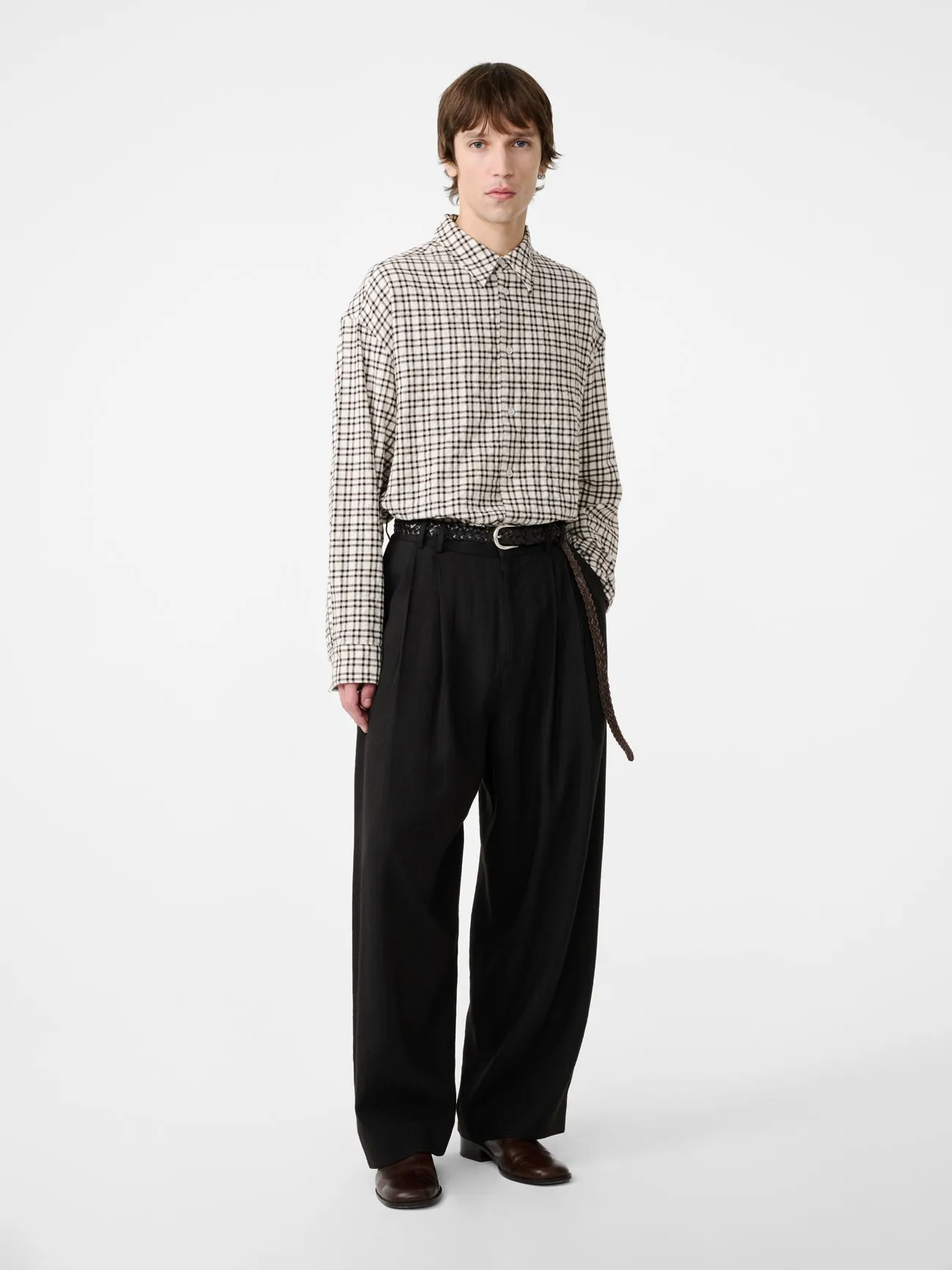 Line Pant in Espresso sold by Studio Nicholson product image thumbnail 3