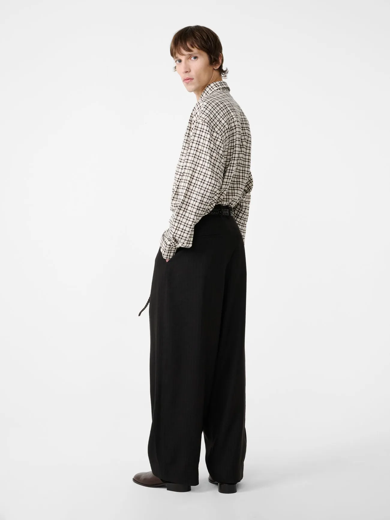 Line Pant in Espresso sold by Studio Nicholson product image thumbnail 5