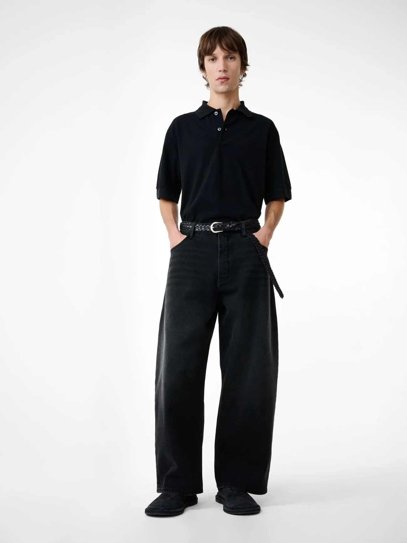 Balaton Jersey in Washed Black sold by Studio Nicholson product image thumbnail 5
