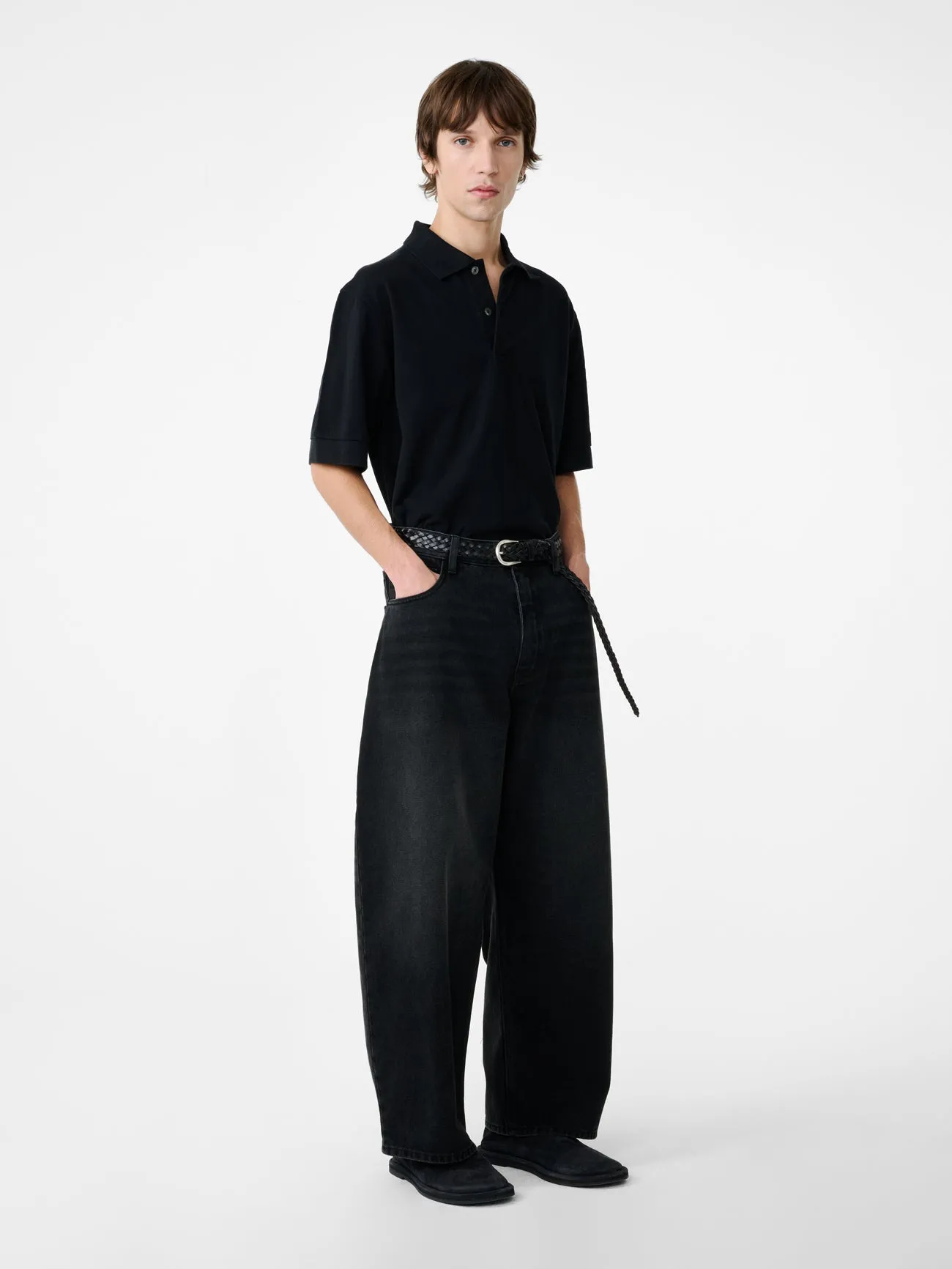 Balaton Jersey in Washed Black sold by Studio Nicholson product image thumbnail 3