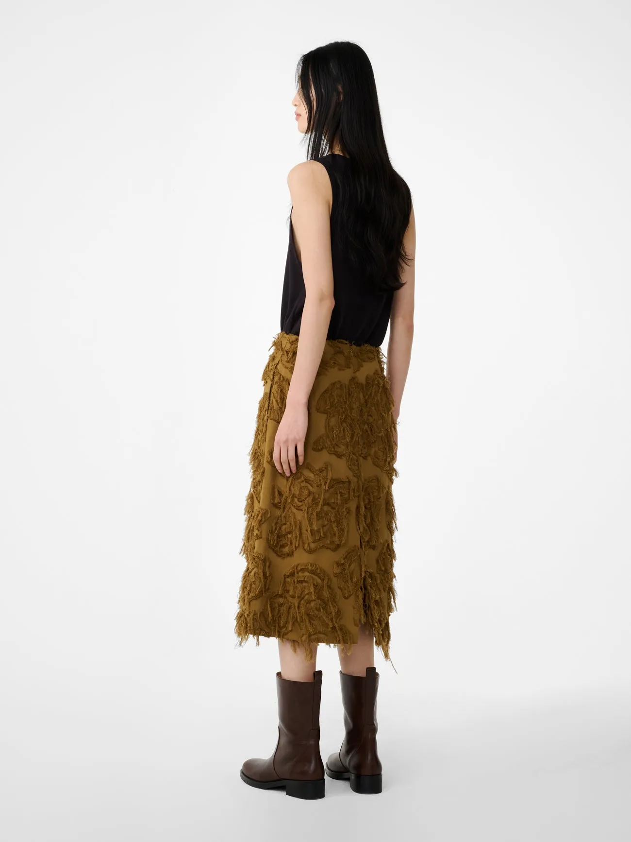 Roeper Skirt in Mustard sold by Studio Nicholson product image thumbnail 3