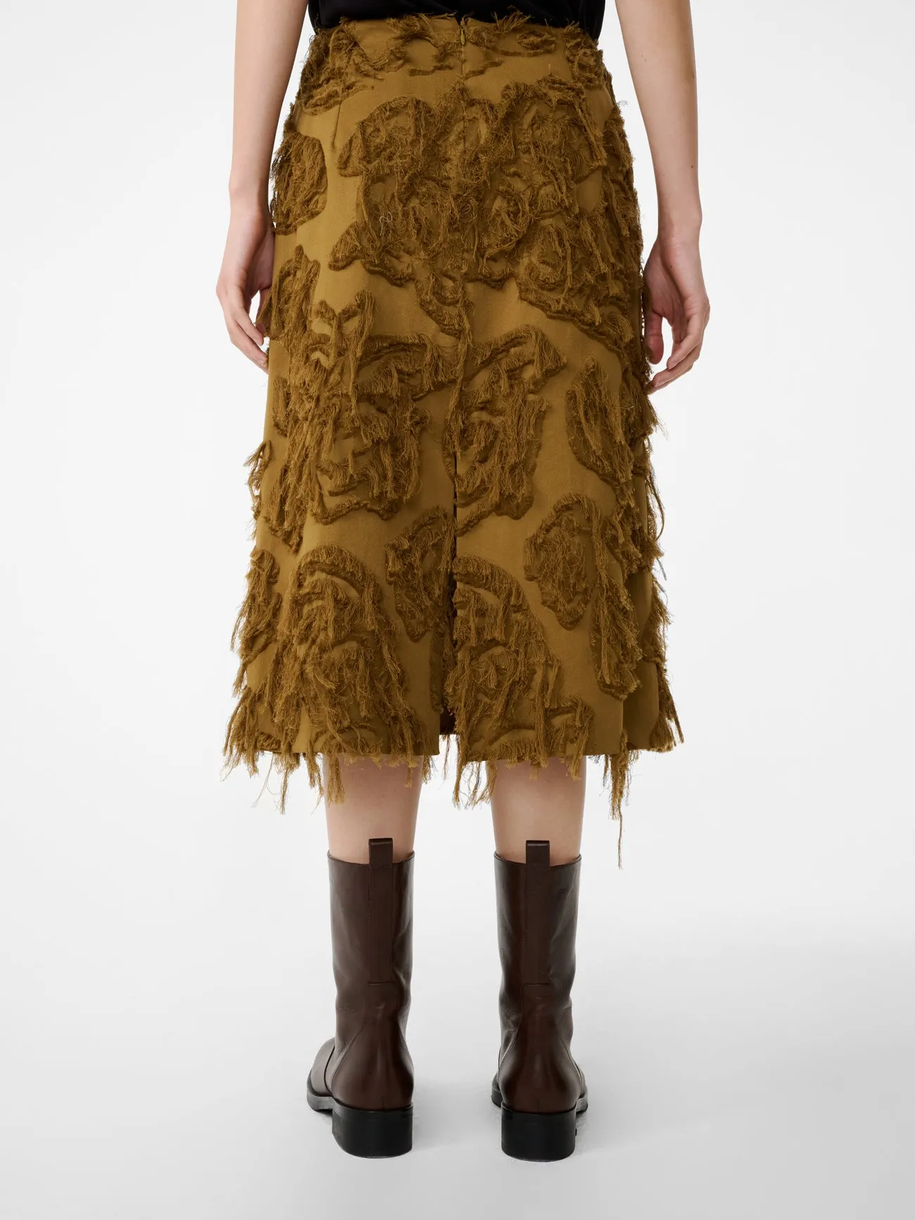 Roeper Skirt in Mustard sold by Studio Nicholson product image thumbnail 4