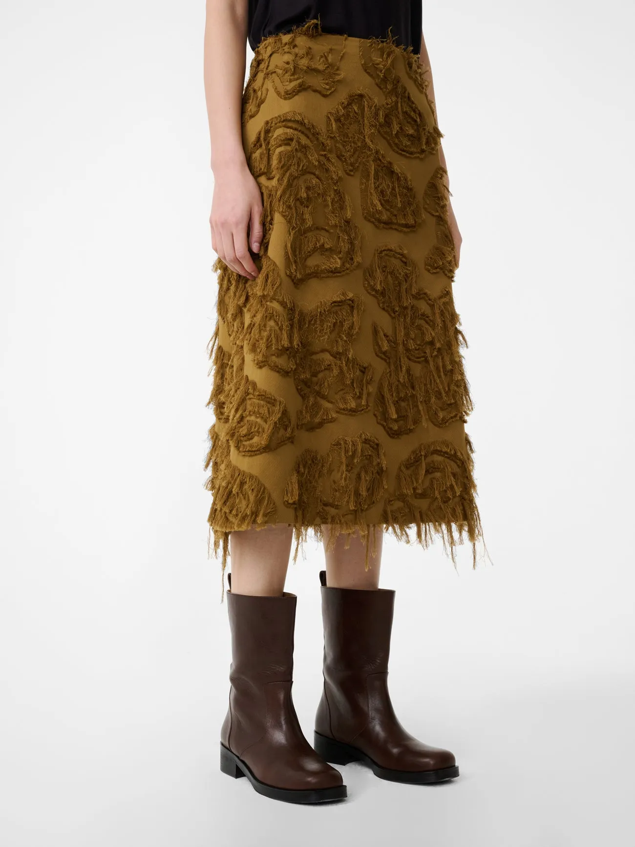 Roeper Skirt in Mustard sold by Studio Nicholson product image thumbnail 5