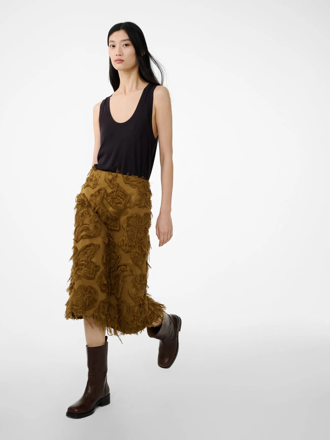 Roeper Skirt in Mustard sold by Studio Nicholson product image thumbnail 2