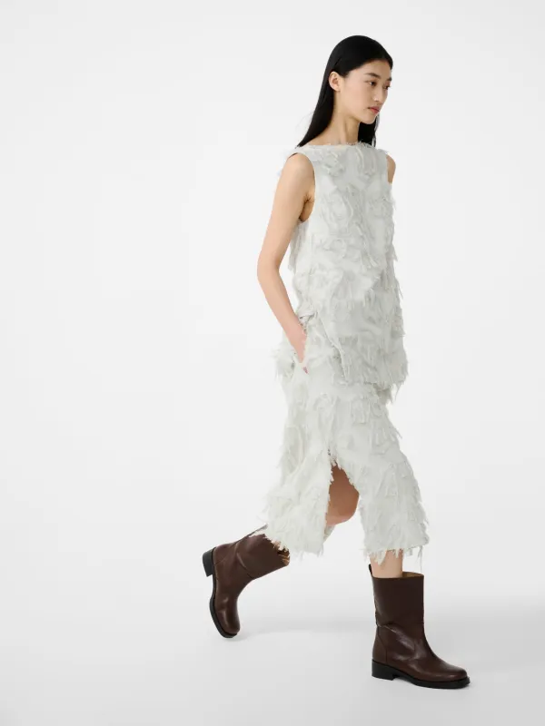 Roeper Skirt in Bone sold by Studio Nicholson