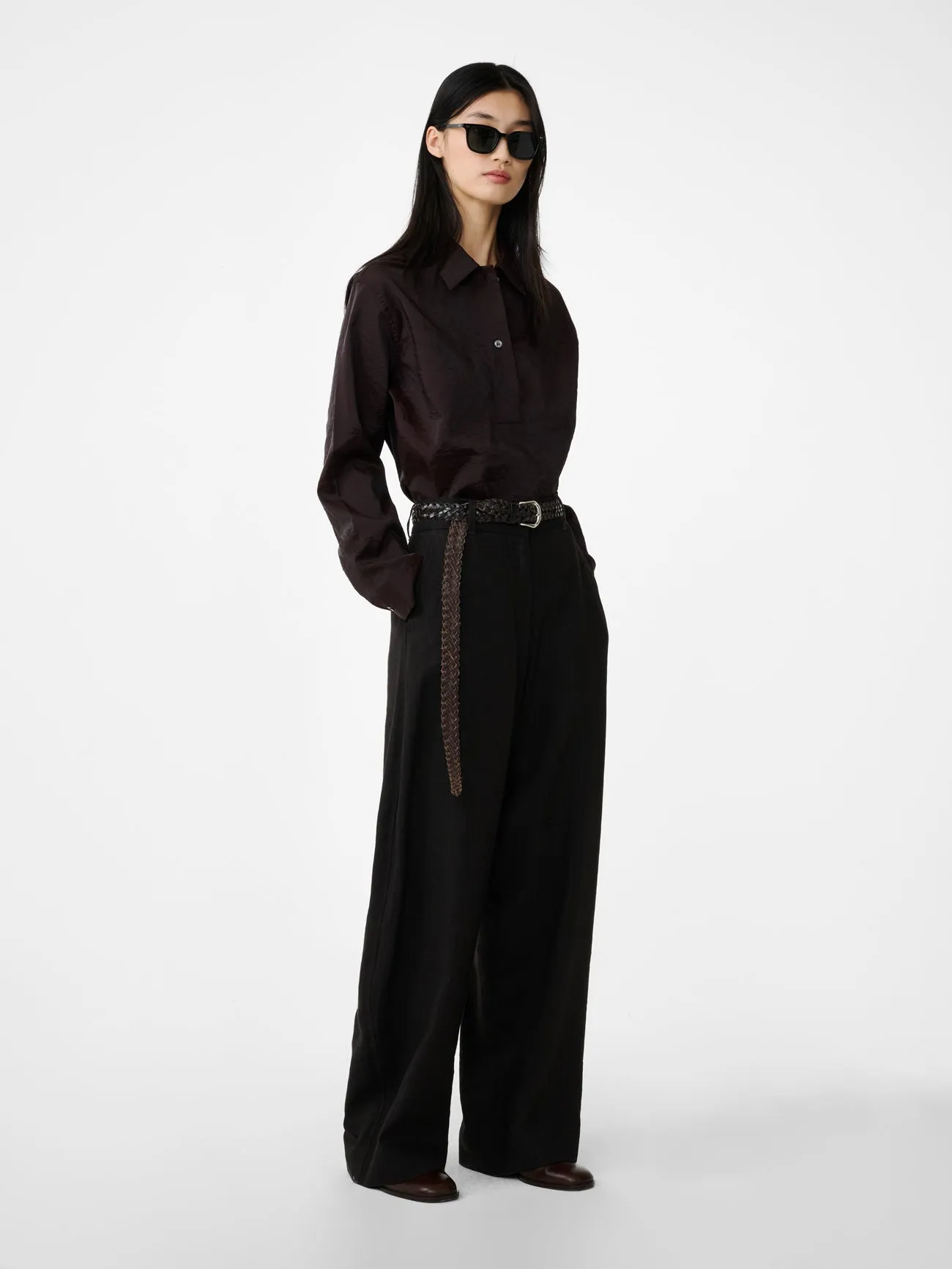 Pinole Shirt in Cocoa sold by Studio Nicholson product image thumbnail 2