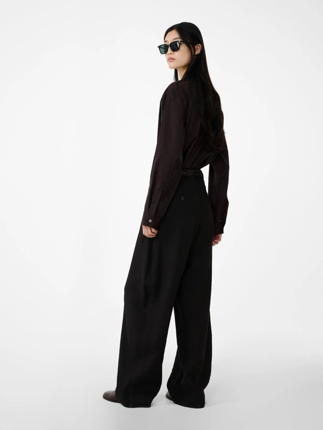 Pinole Shirt in Cocoa sold by Studio Nicholson product image thumbnail 5