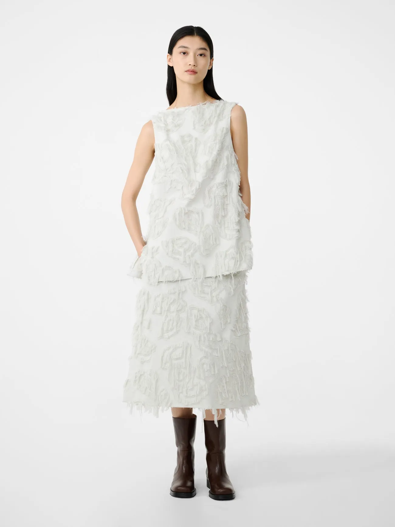 Mager Top in Bone sold by Studio Nicholson product image thumbnail 2