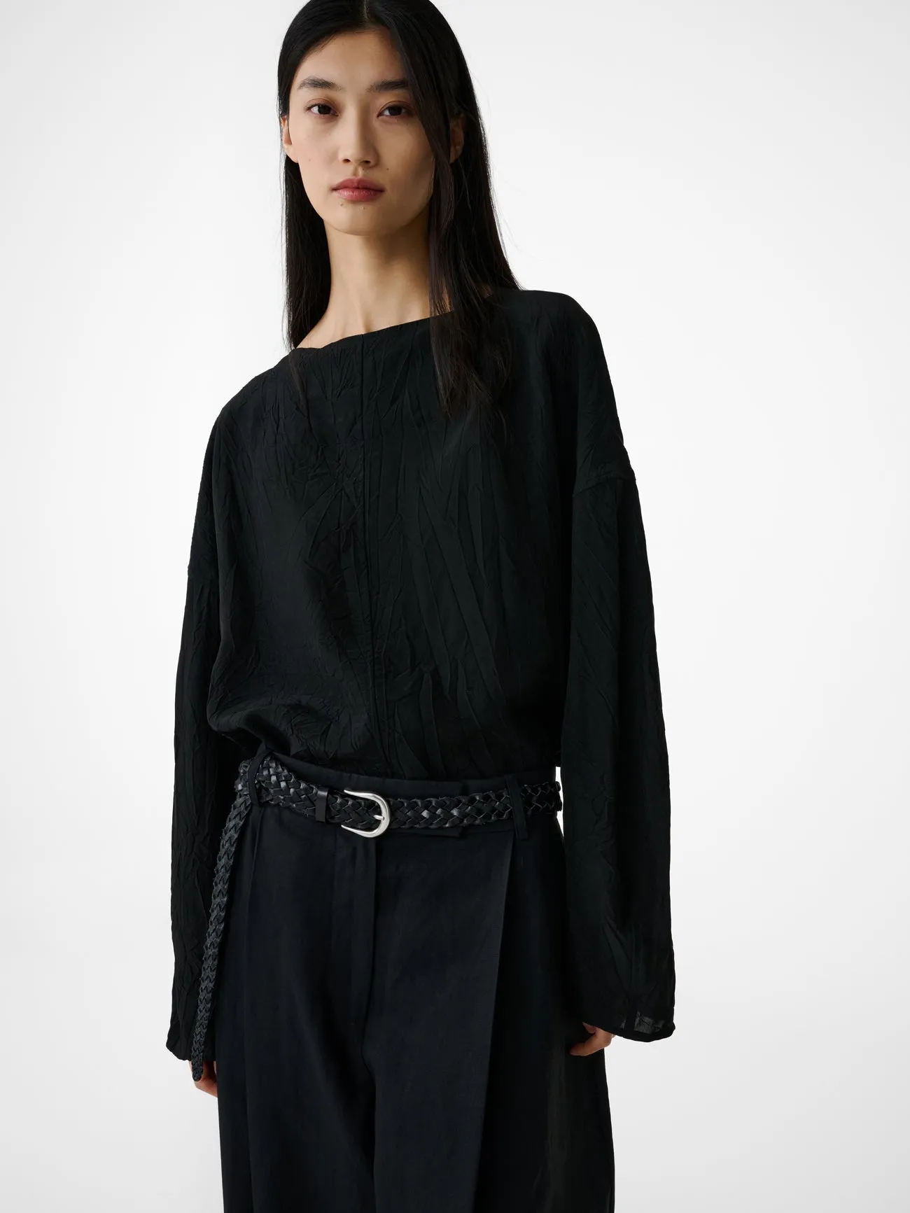 Lau Top in Black sold by Studio Nicholson product image thumbnail 3