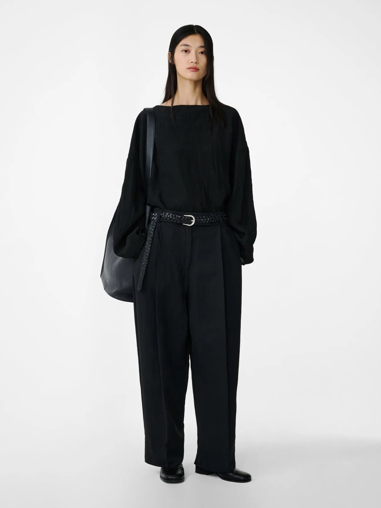 Lau Top in Black sold by Studio Nicholson product image thumbnail 5