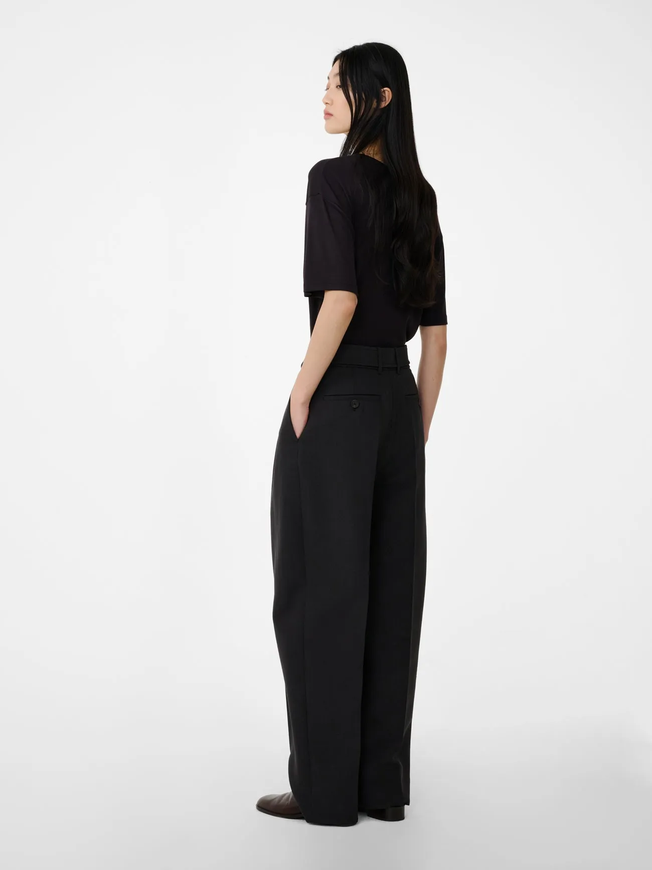 Hibi Pant in Black Grape sold by Studio Nicholson product image thumbnail 3