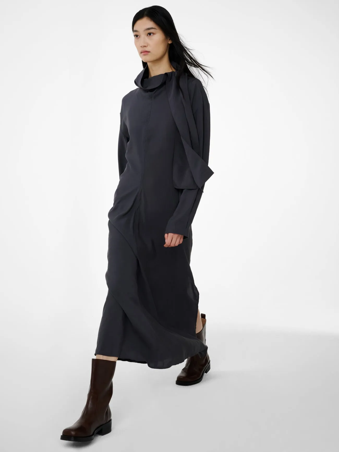 Haria Dress in Coal sold by Studio Nicholson product image thumbnail 4