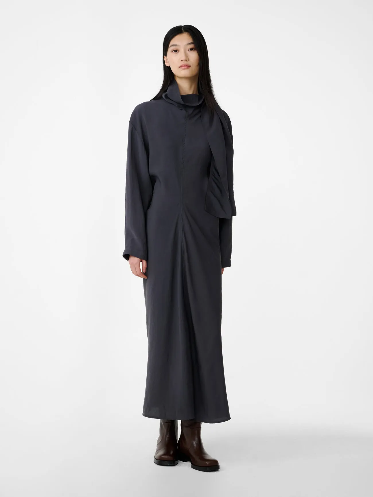 Haria Dress in Coal sold by Studio Nicholson