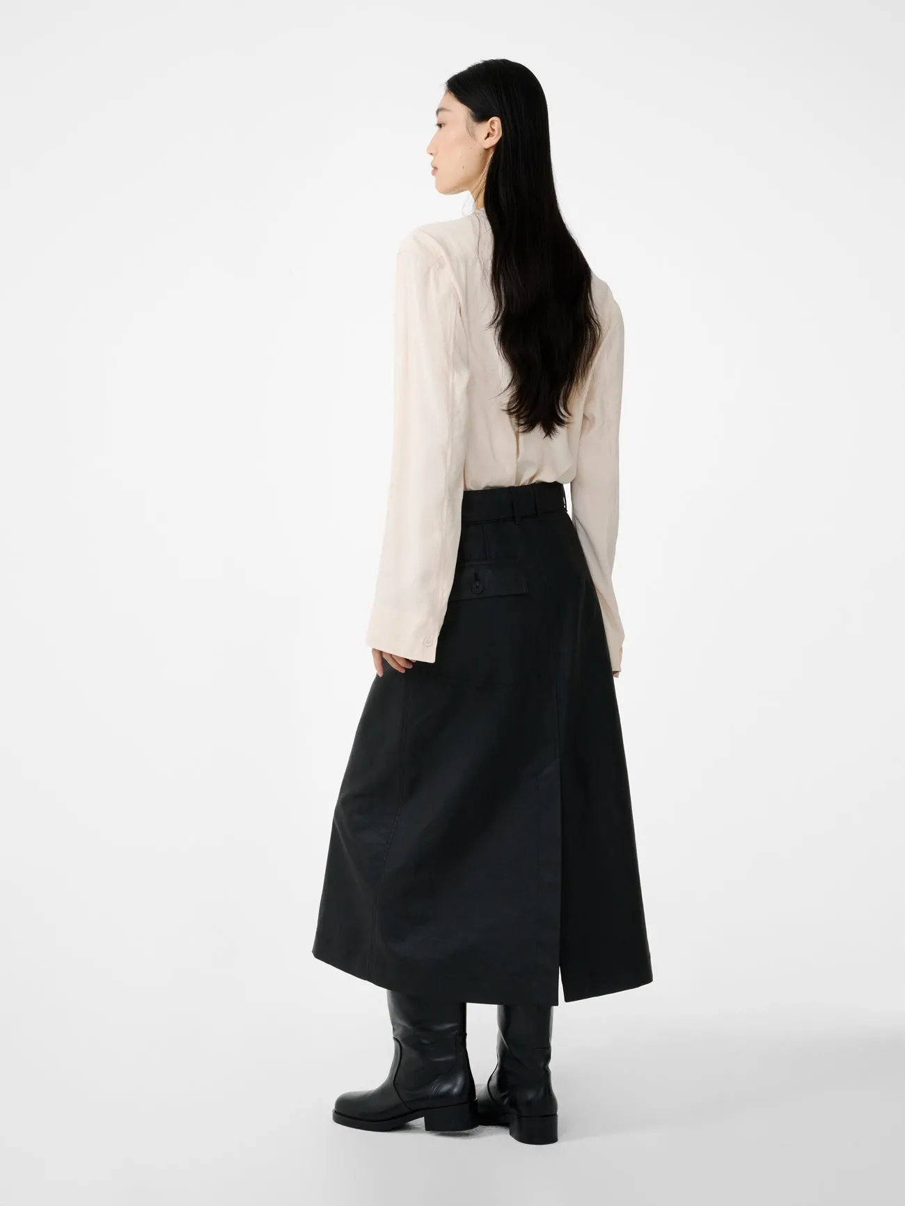 Grasse Skirt in Coal sold by Studio Nicholson product image thumbnail 4
