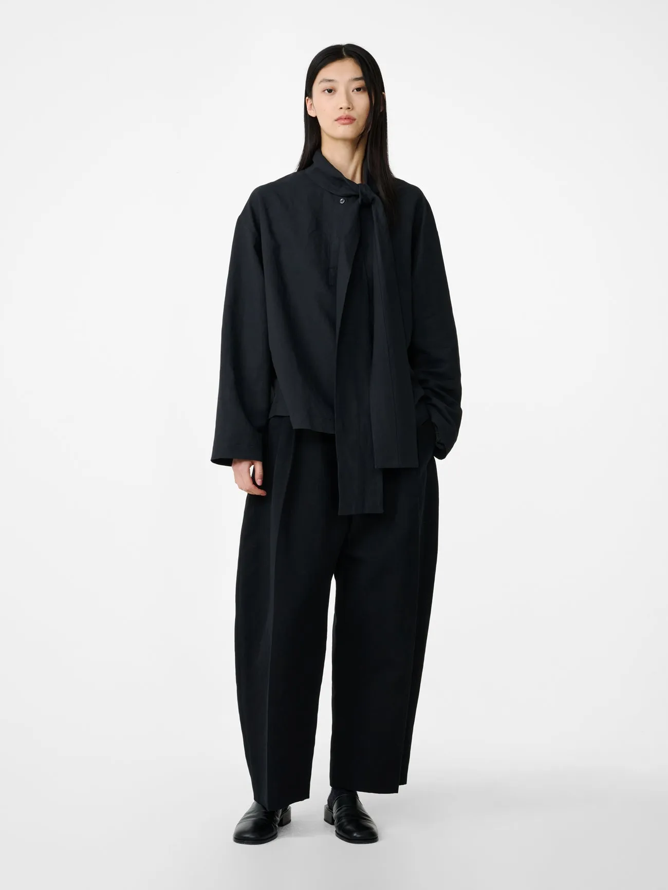 Colt Top in Black Grape sold by Studio Nicholson