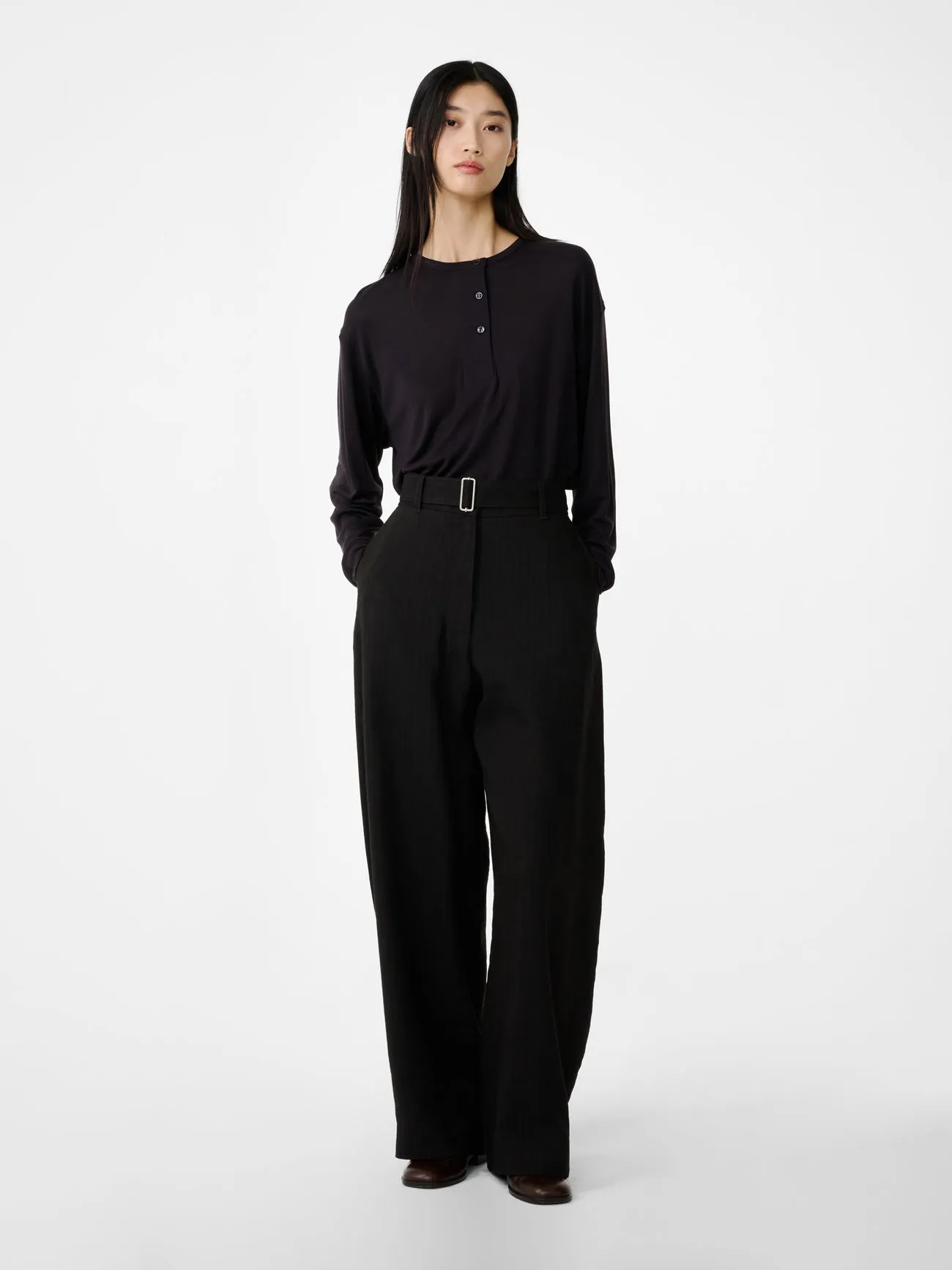 Chatto Pant in Espresso sold by Studio Nicholson