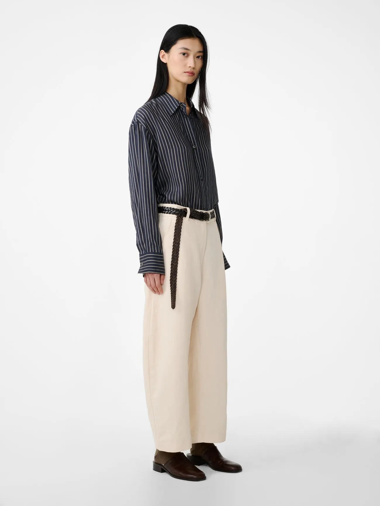 Chalco Linen Pant in Canvas sold by Studio Nicholson product image thumbnail 2