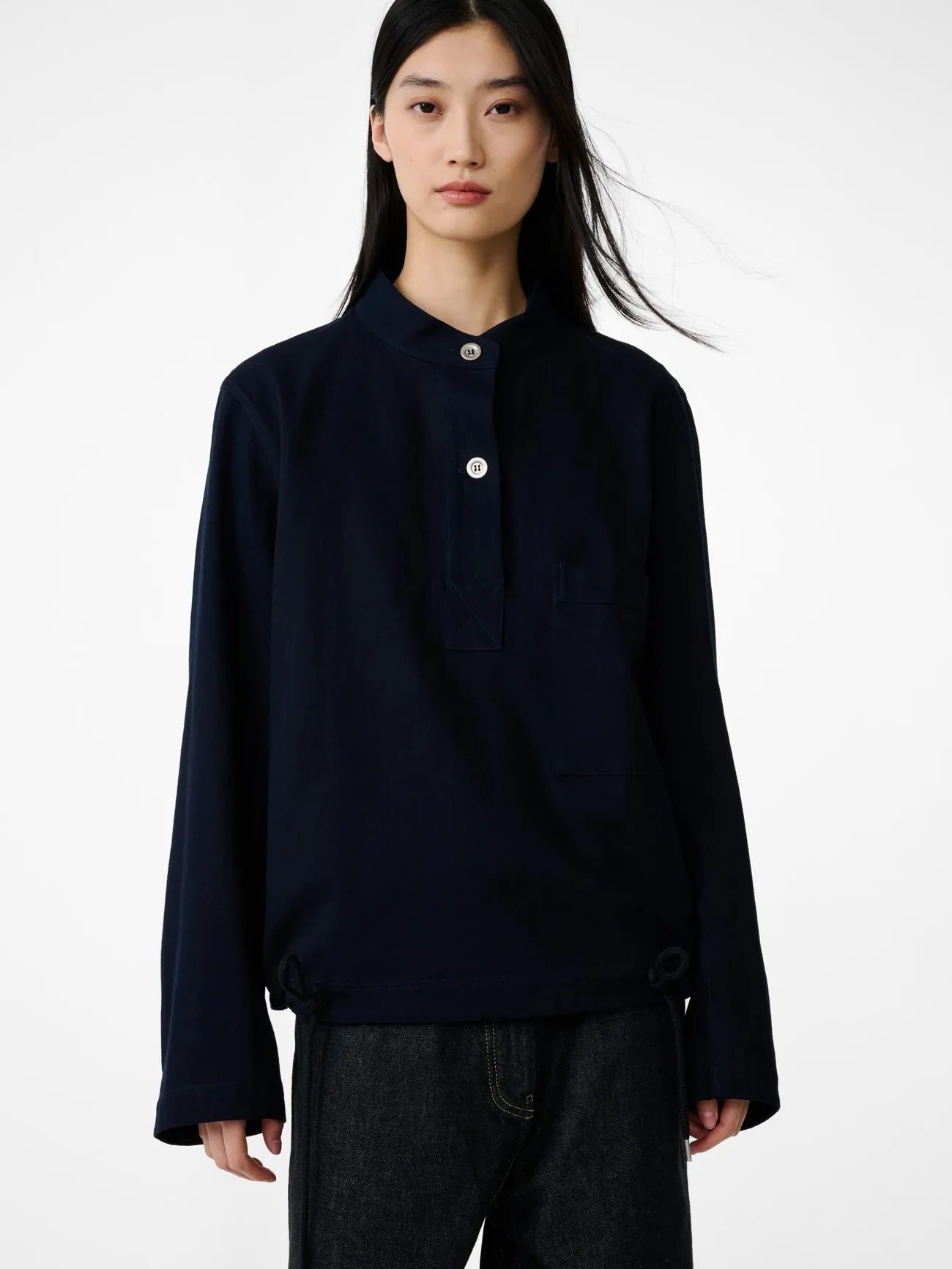 Baye Shirt in Indigo sold by Studio Nicholson product image thumbnail 5